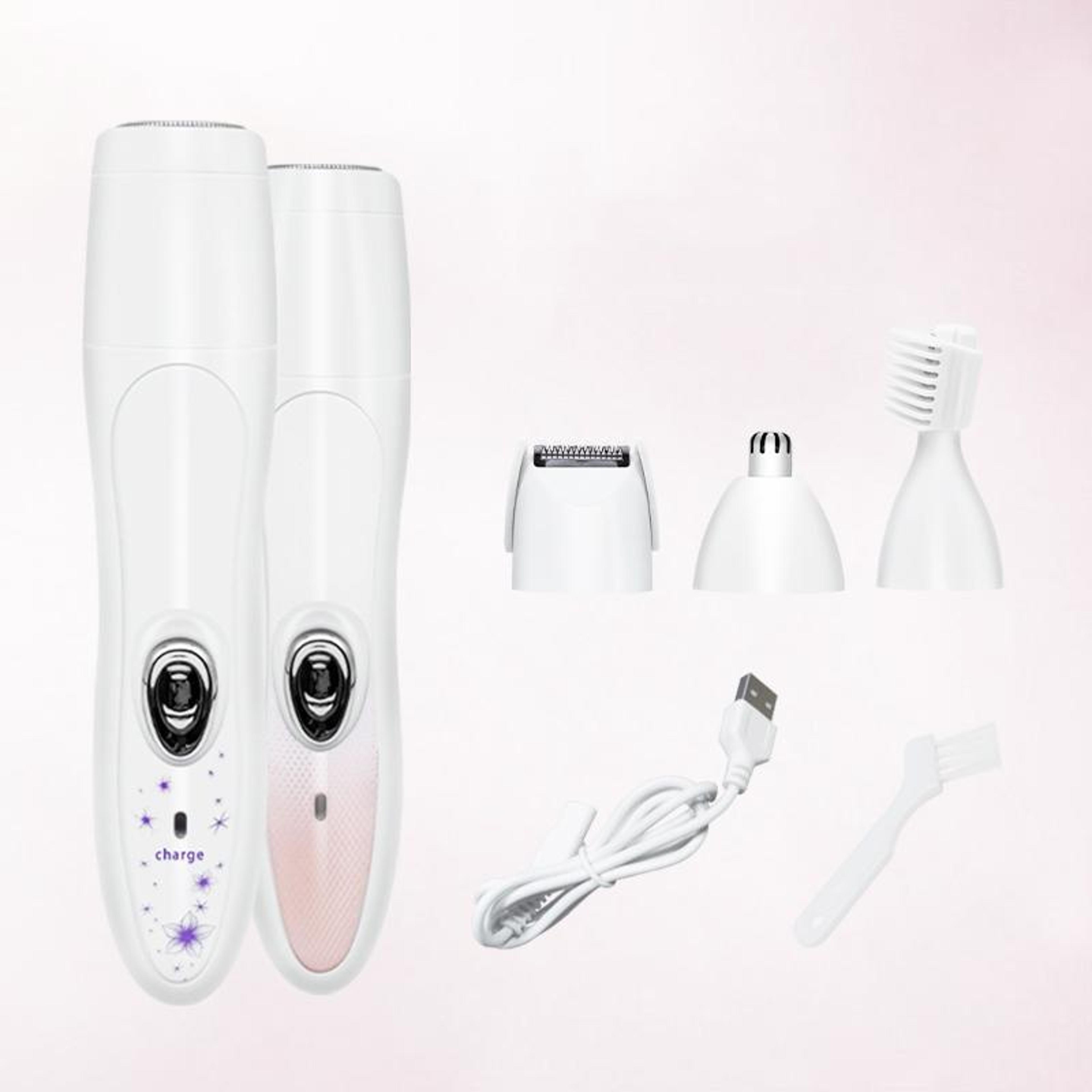 Electric Epilator For Women MultiFunction Waterproof Shaver With Eyebrow  Nose Hair Trimmer 1