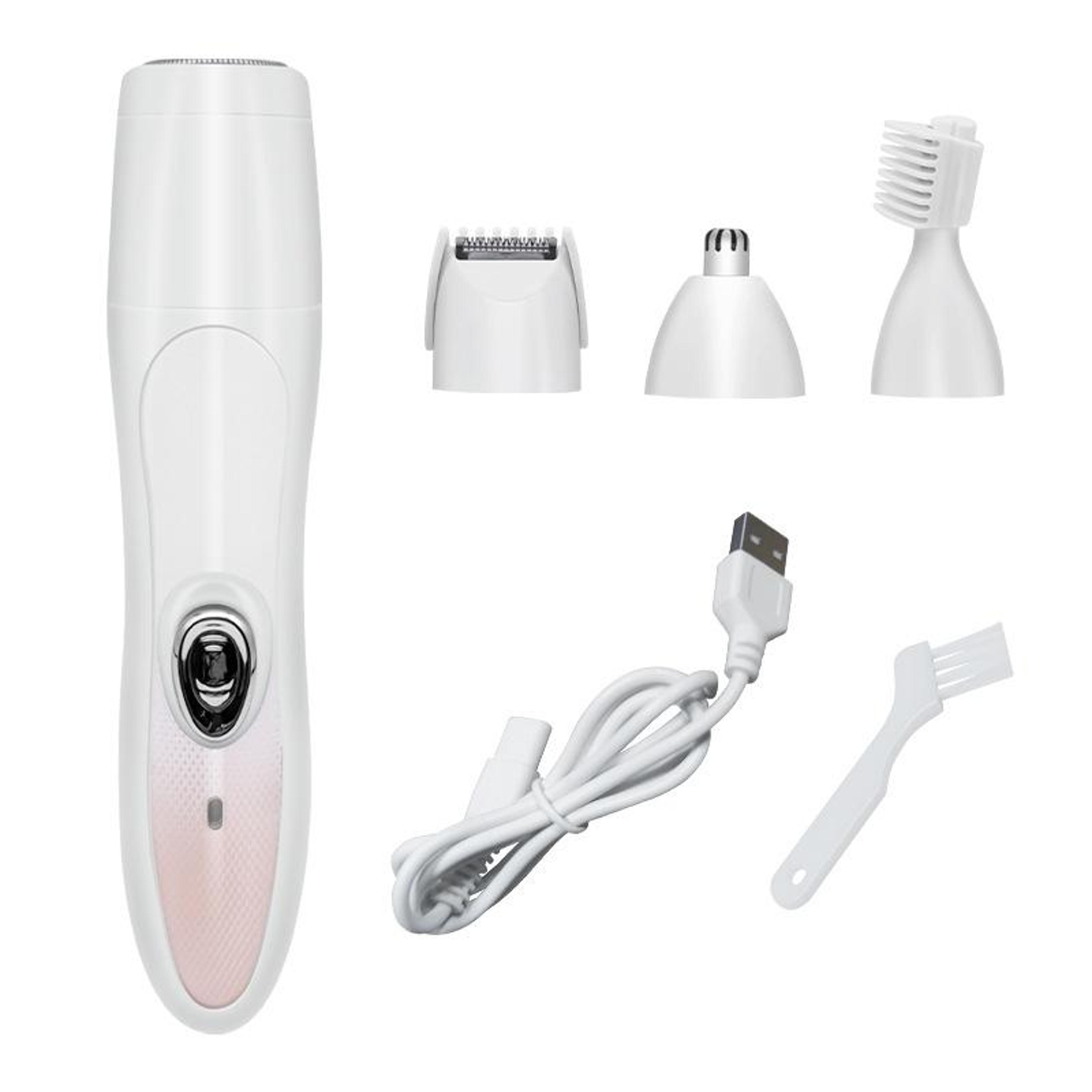 Electric Epilator For Women MultiFunction Waterproof Shaver With Eyebrow  Nose Hair Trimmer 7