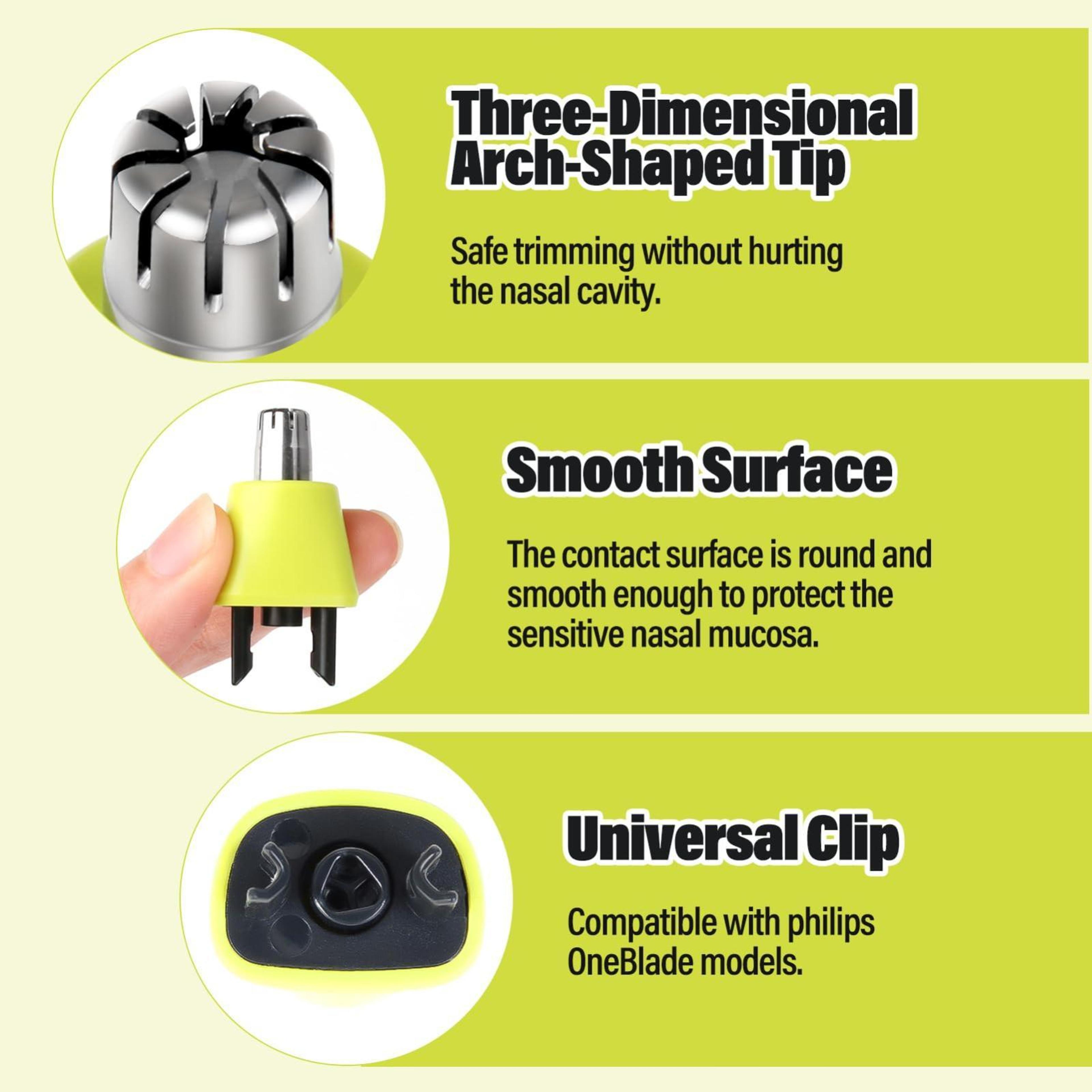 Electric Shaver Nose Hair Trimmer Replacement Blade For OneBlade Precision Trim Wet  Dry Use 2