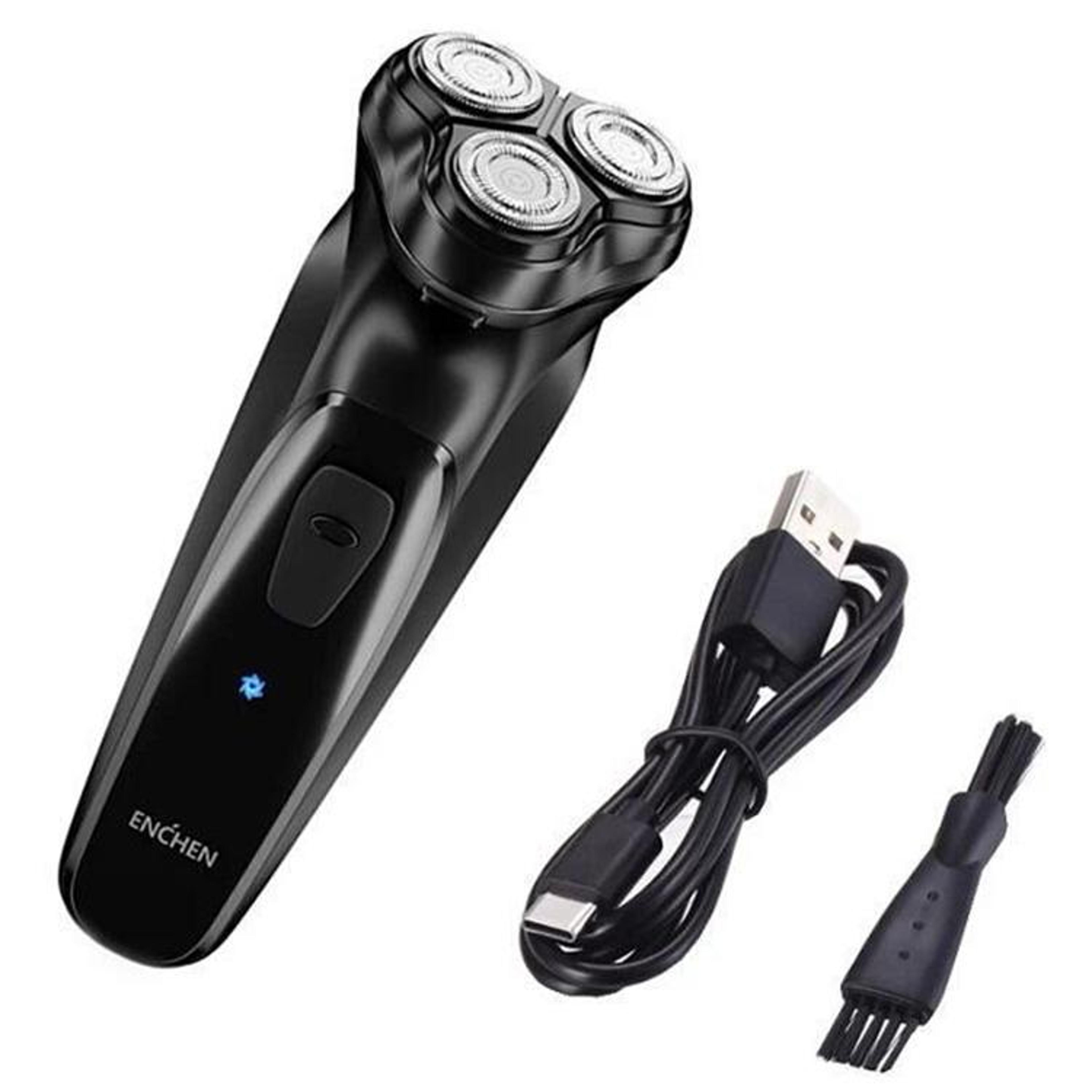 Waterproof Triple Rotary Electric Shaver For Men Rechargeable With Beard Trimmer 1