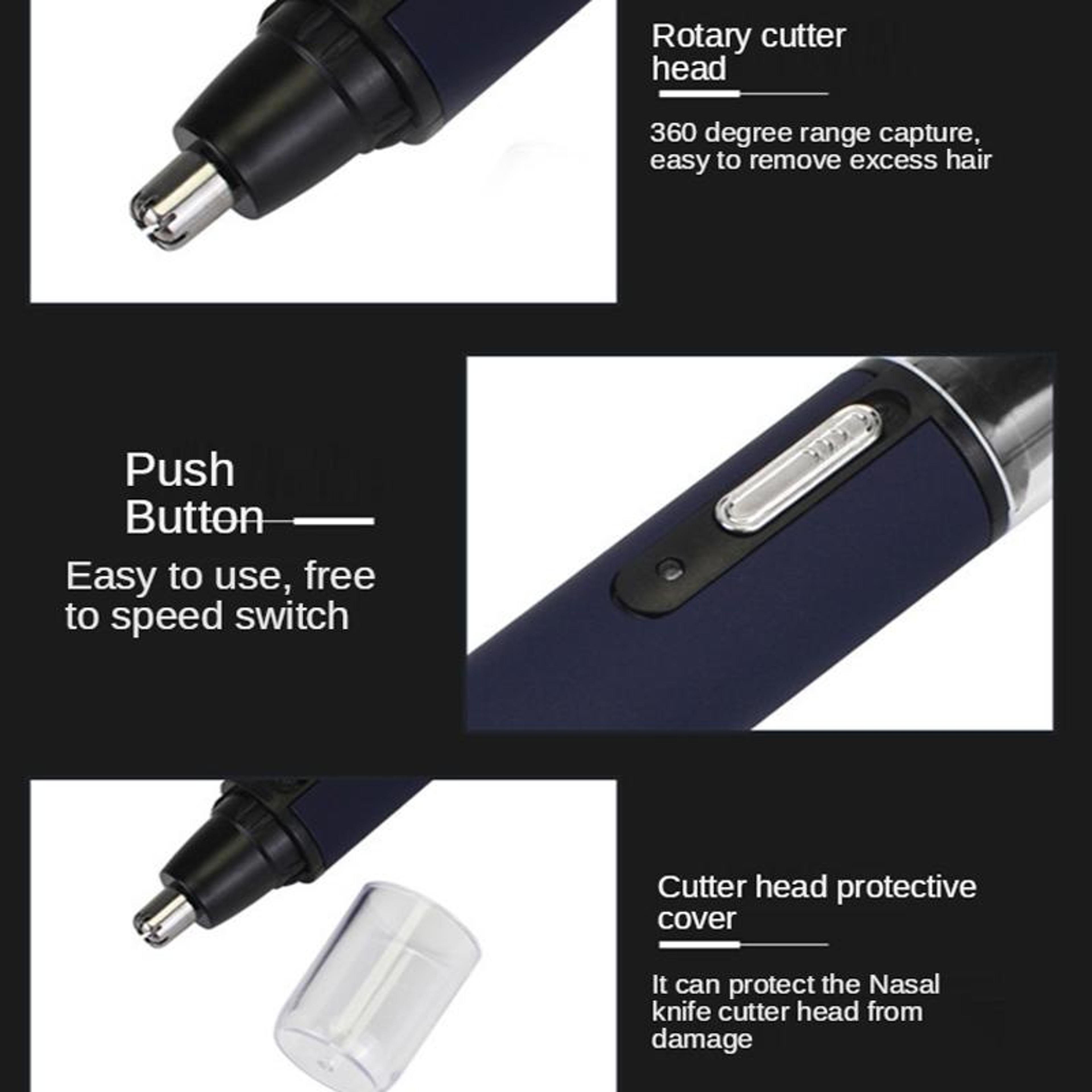 Electric Nose Hair Trimmer USB Rechargeable Eyebrow  Nose Hair Shaver 5