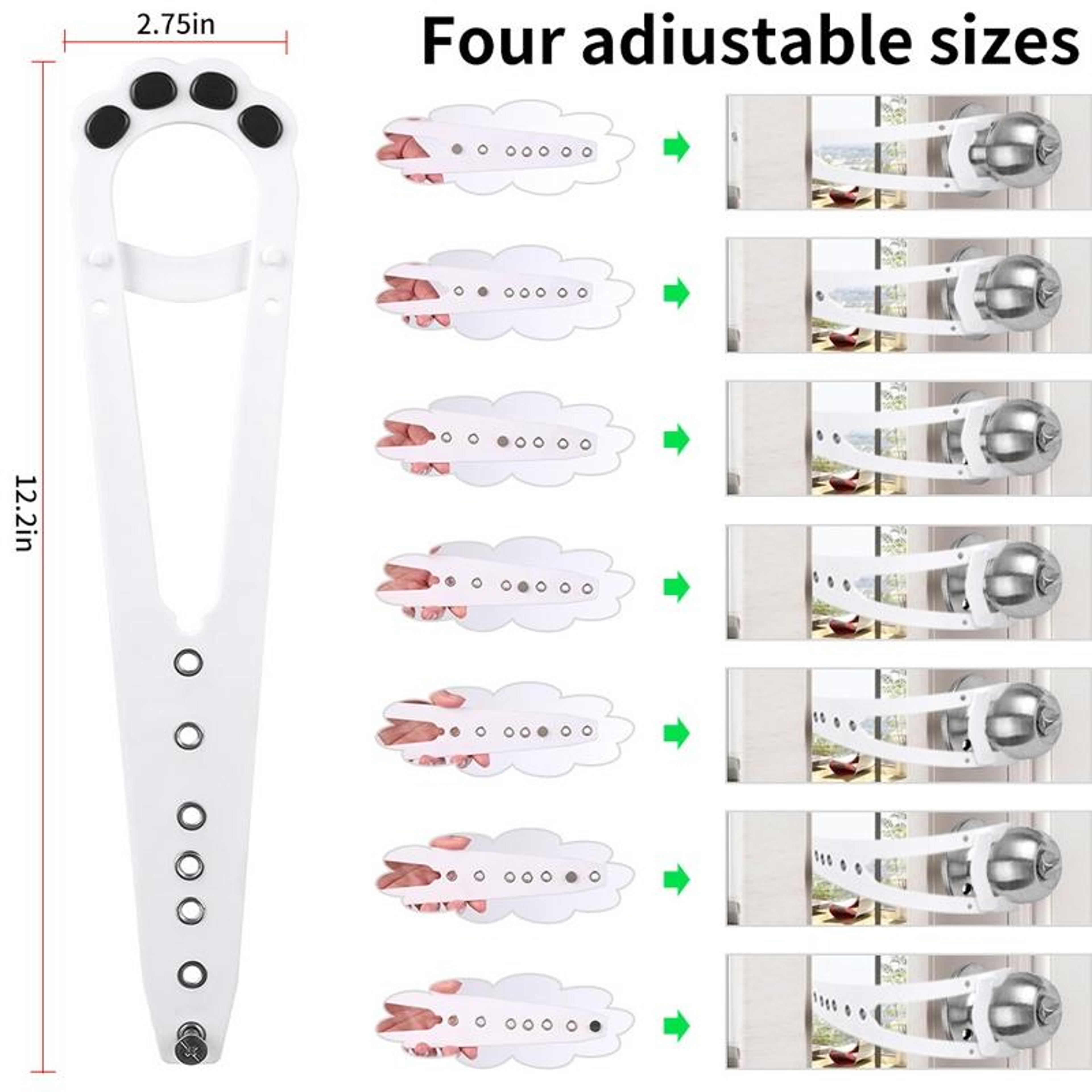 Adjustable Pet Door Latch No Drill Cat Door Holder For Dog Proof Rooms 3