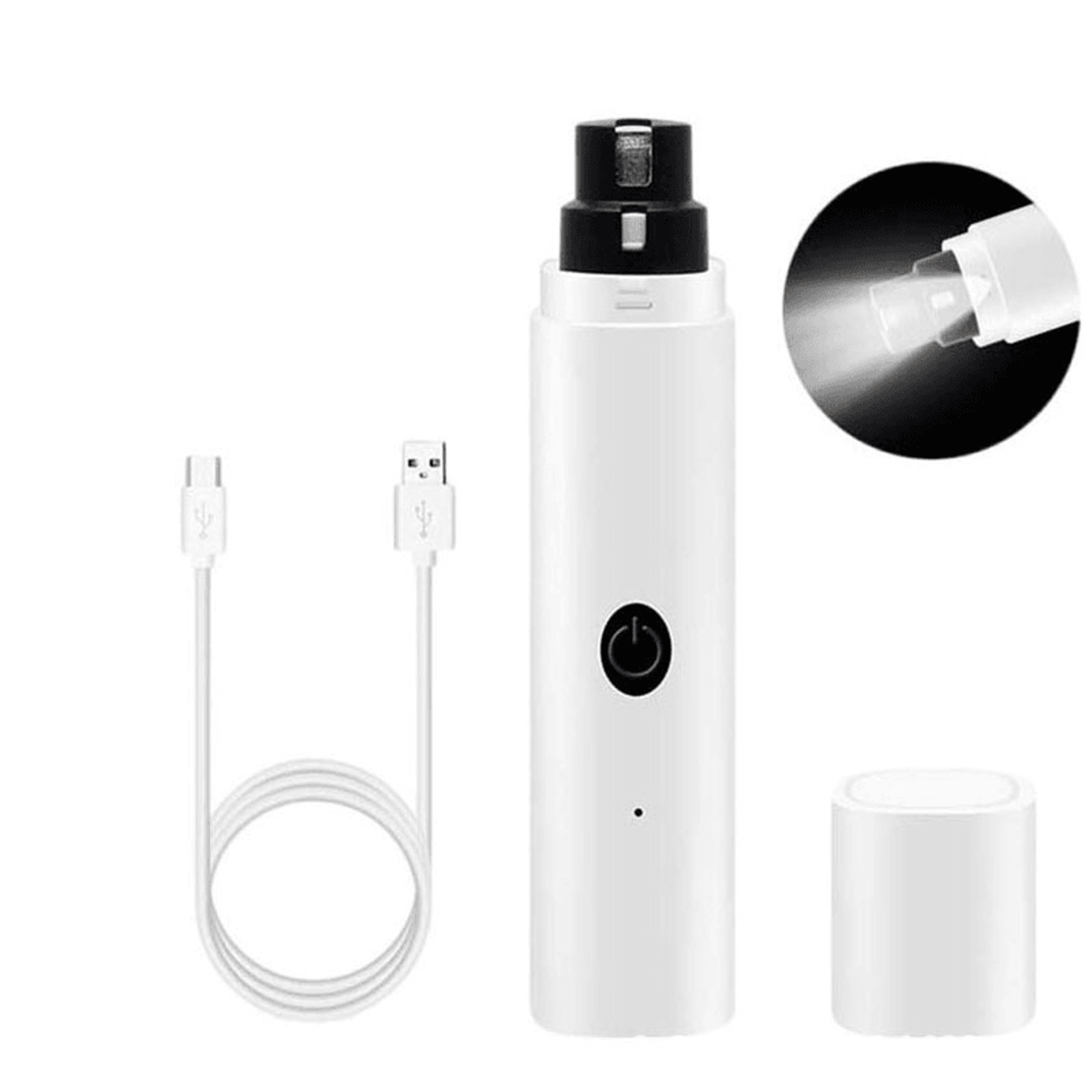 Pet Fully Automatic Nail Grinder With LED Light Quiet  Portable Pet Nail Grinder 12