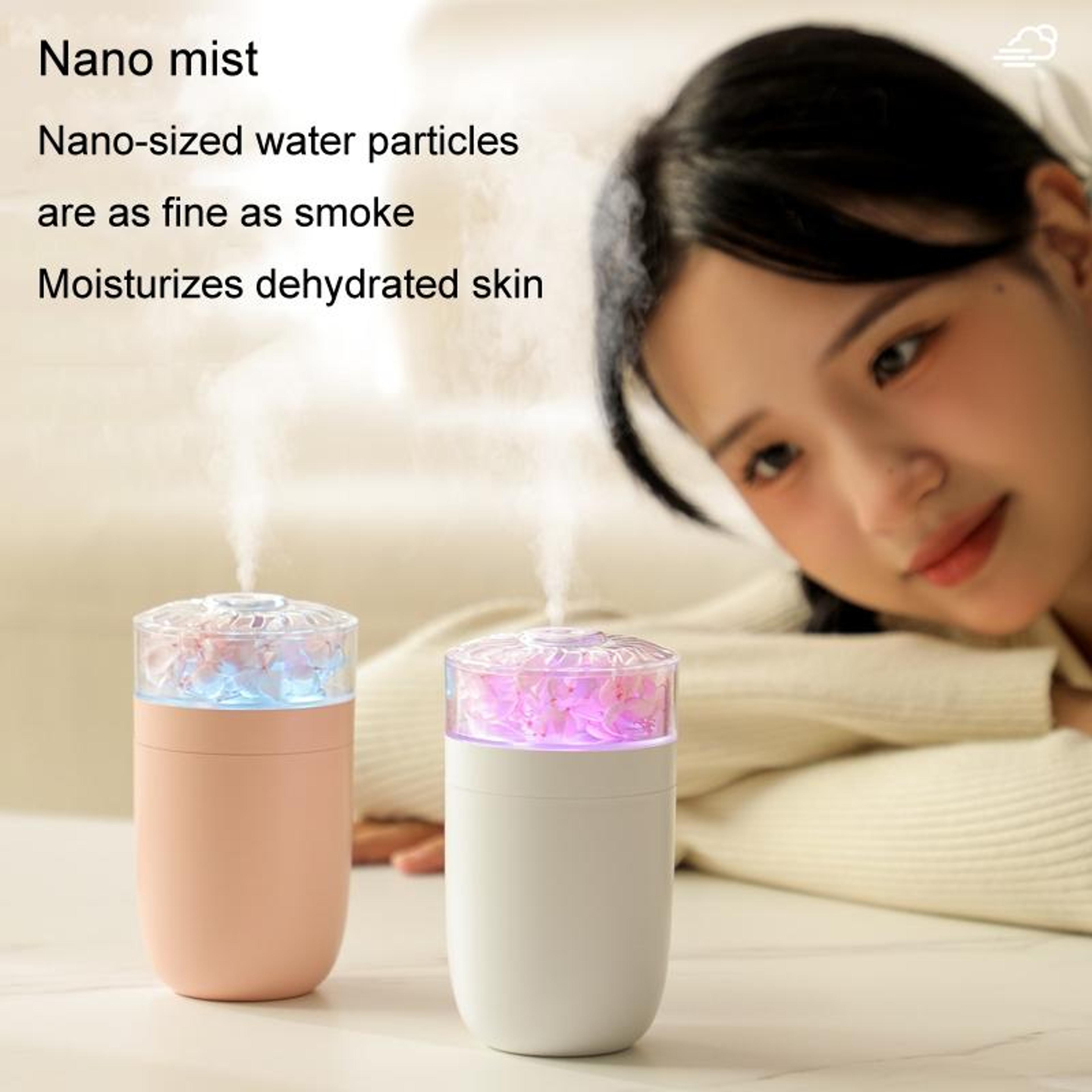 Flower Shaped USB Aroma Air Humidifier With Colorful Ambient Light 5