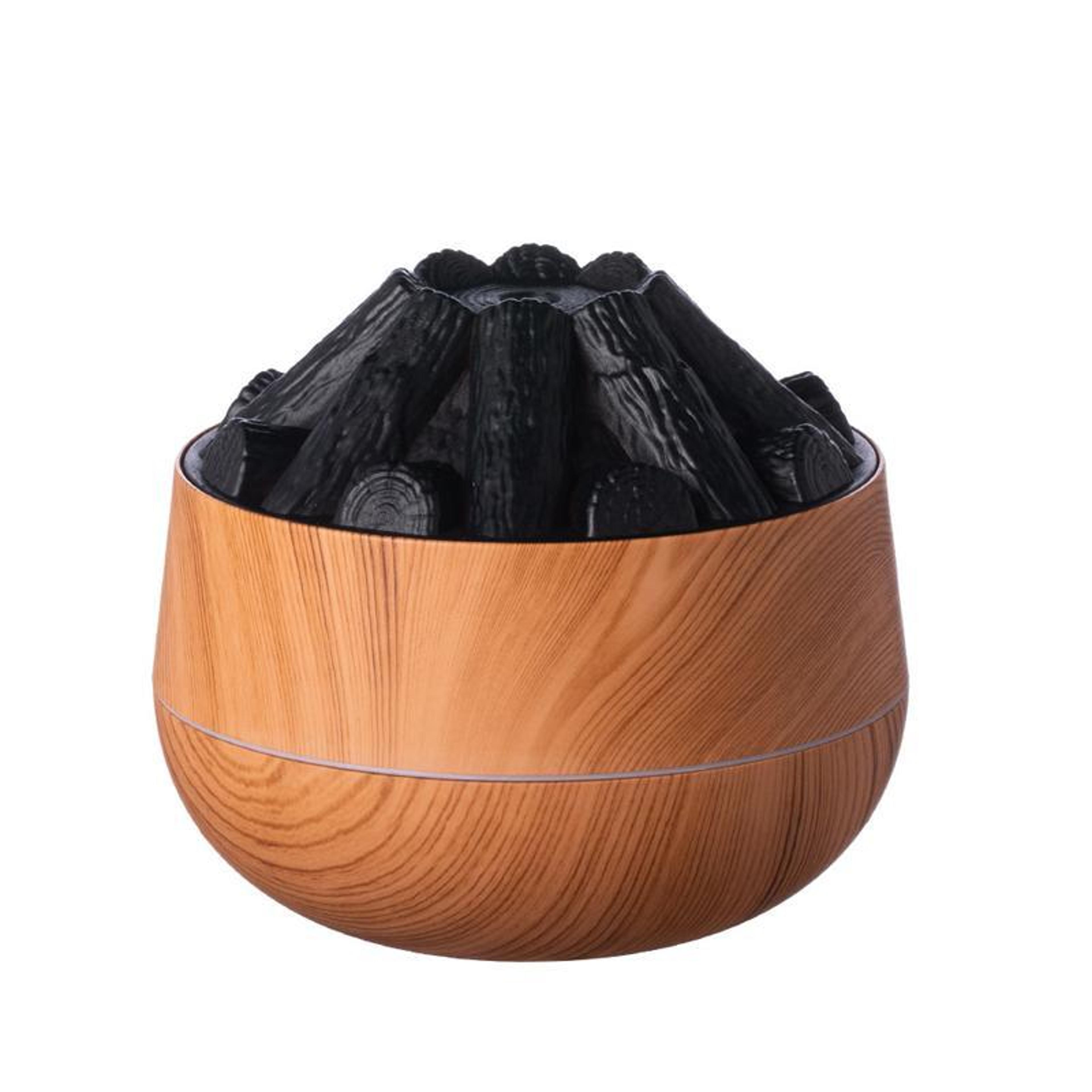 Simulated Charcoal Fire USB Humidifier Night Light With Large Mist  Flame Effect 7