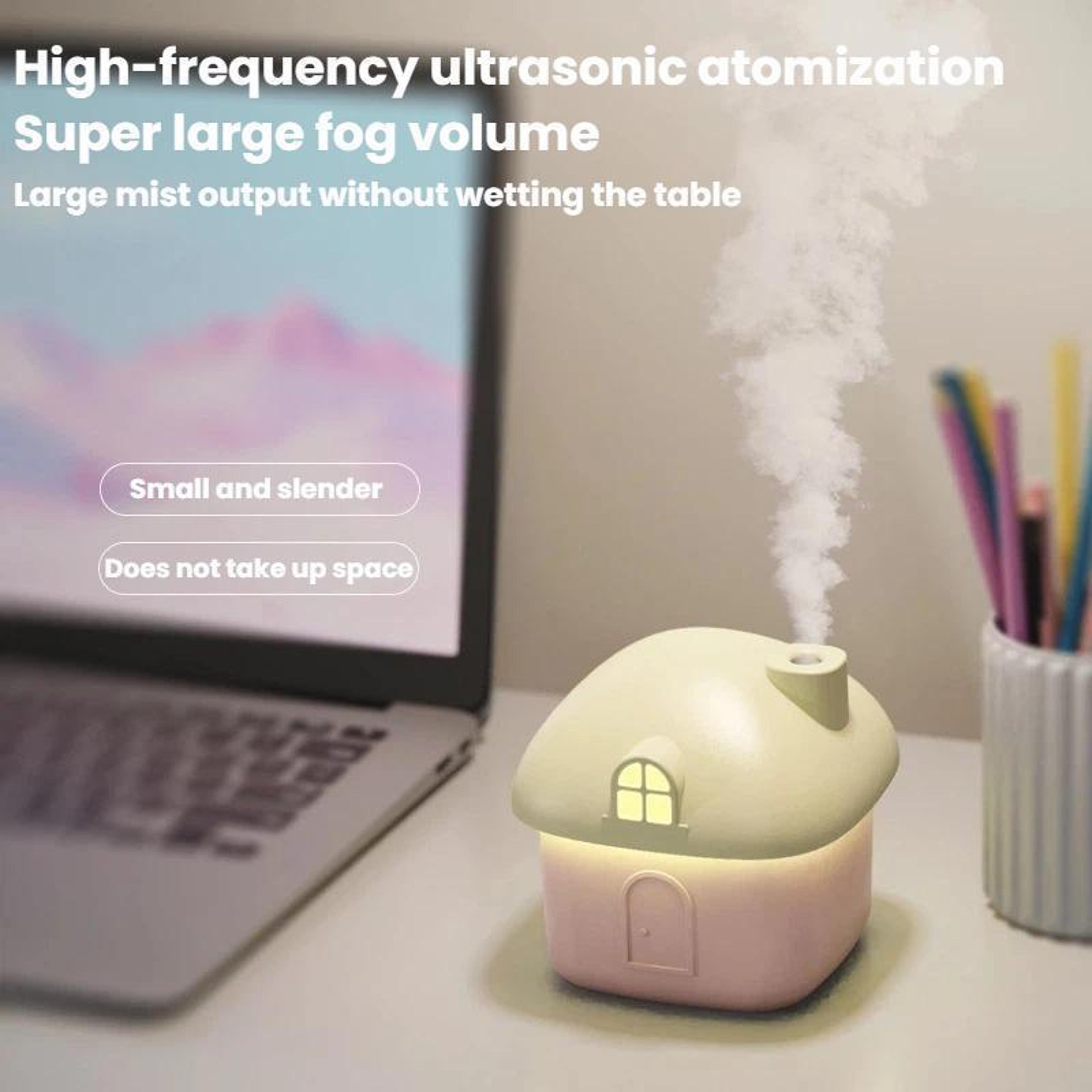 House USB Silent Mini Desktop Humidifier With Colorful Lights 9
