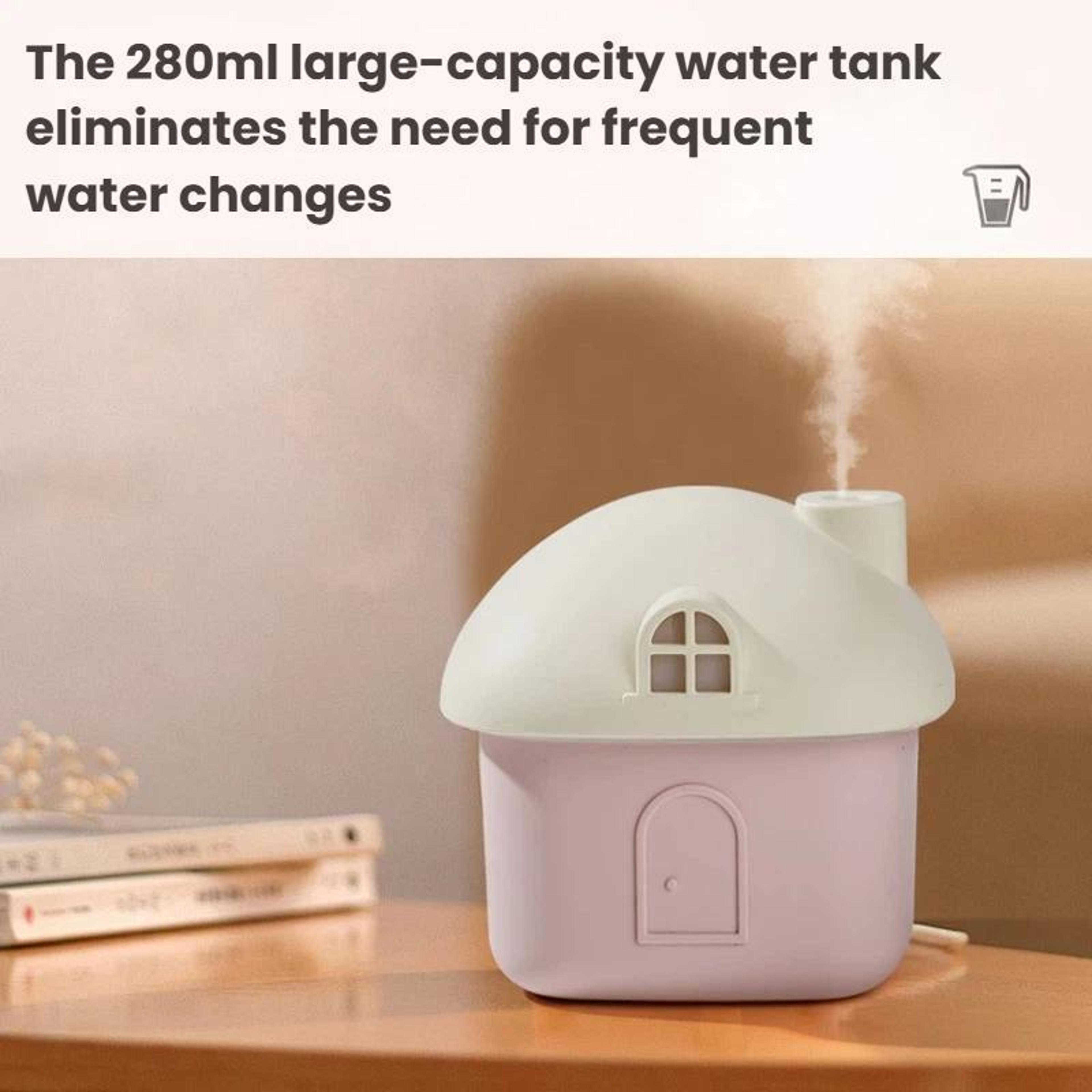 House USB Silent Mini Desktop Humidifier With Colorful Lights 4