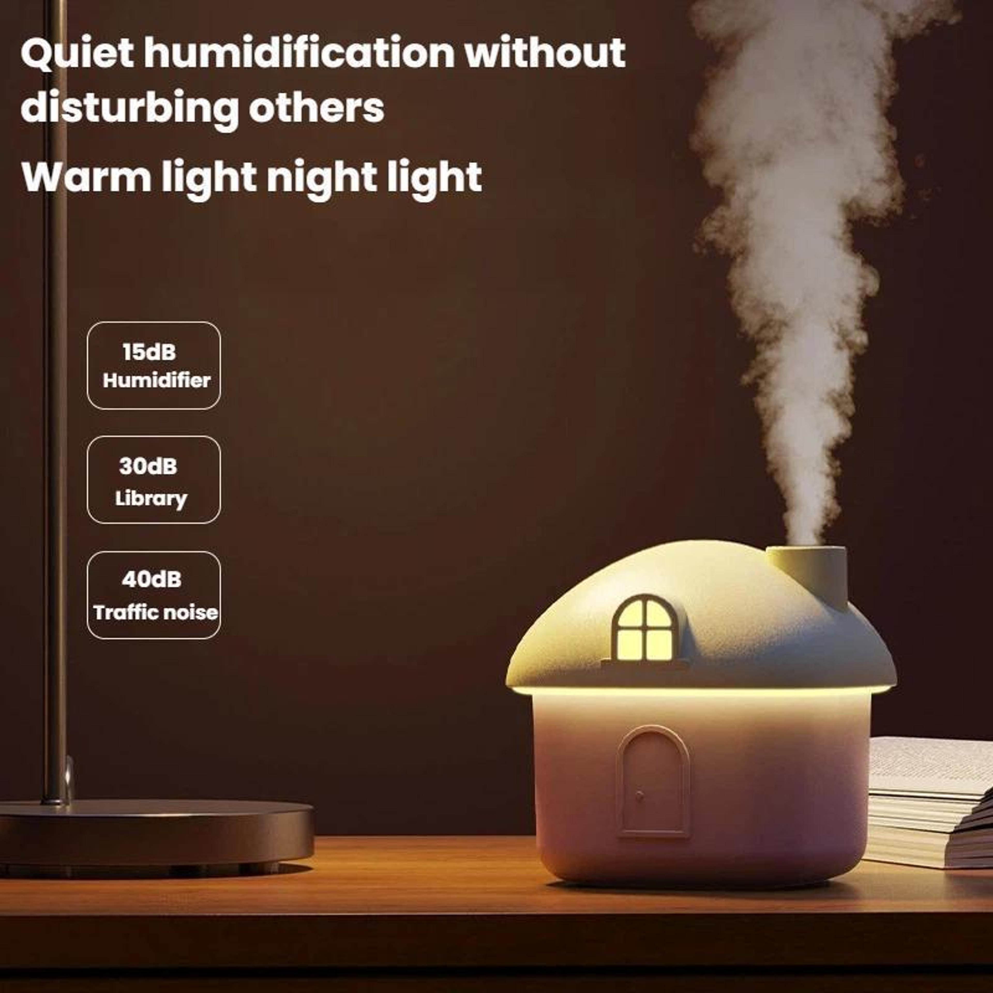House USB Silent Mini Desktop Humidifier With Colorful Lights 7