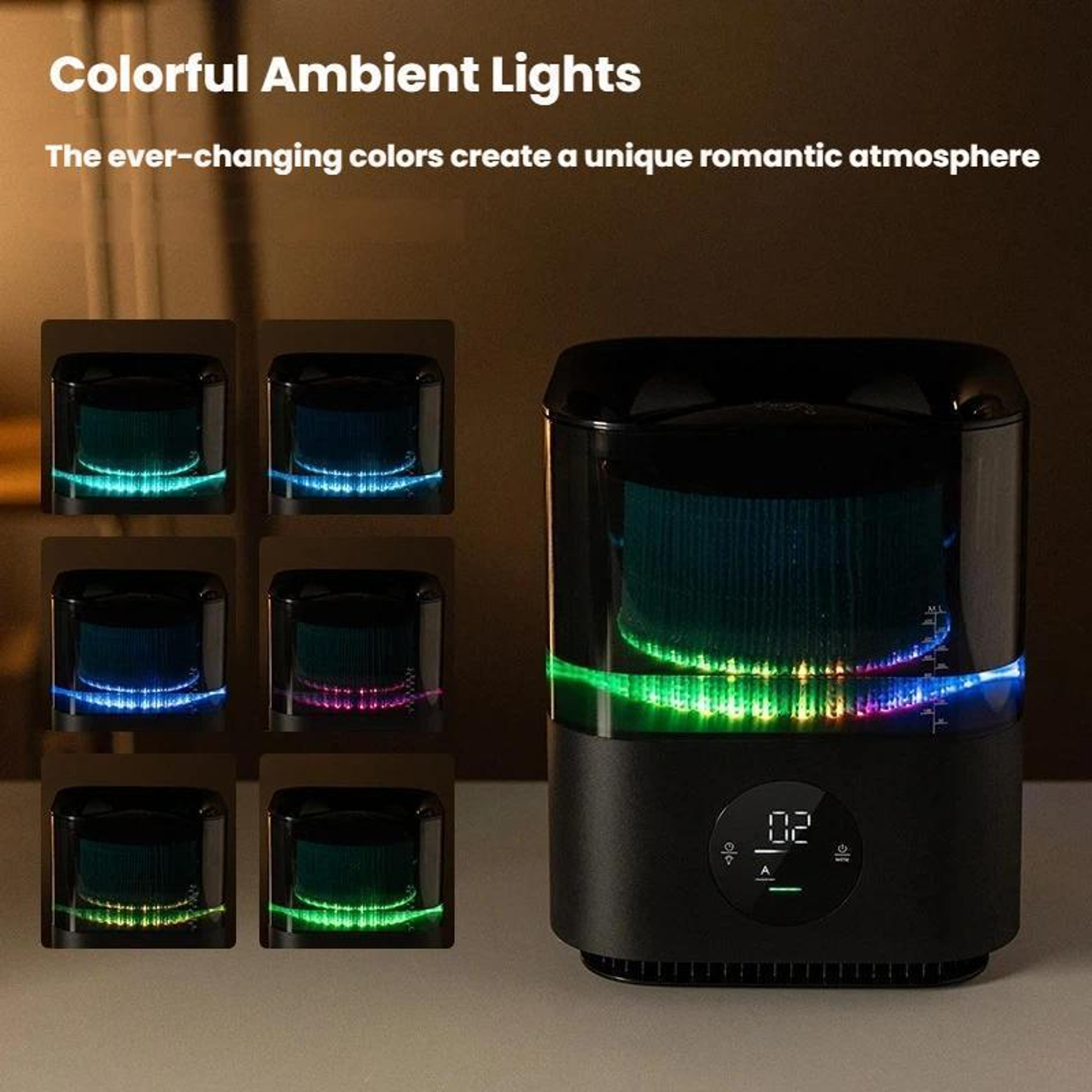 Smart Air Purifier Humidifier With Nightlight  Intelligent Detection 5
