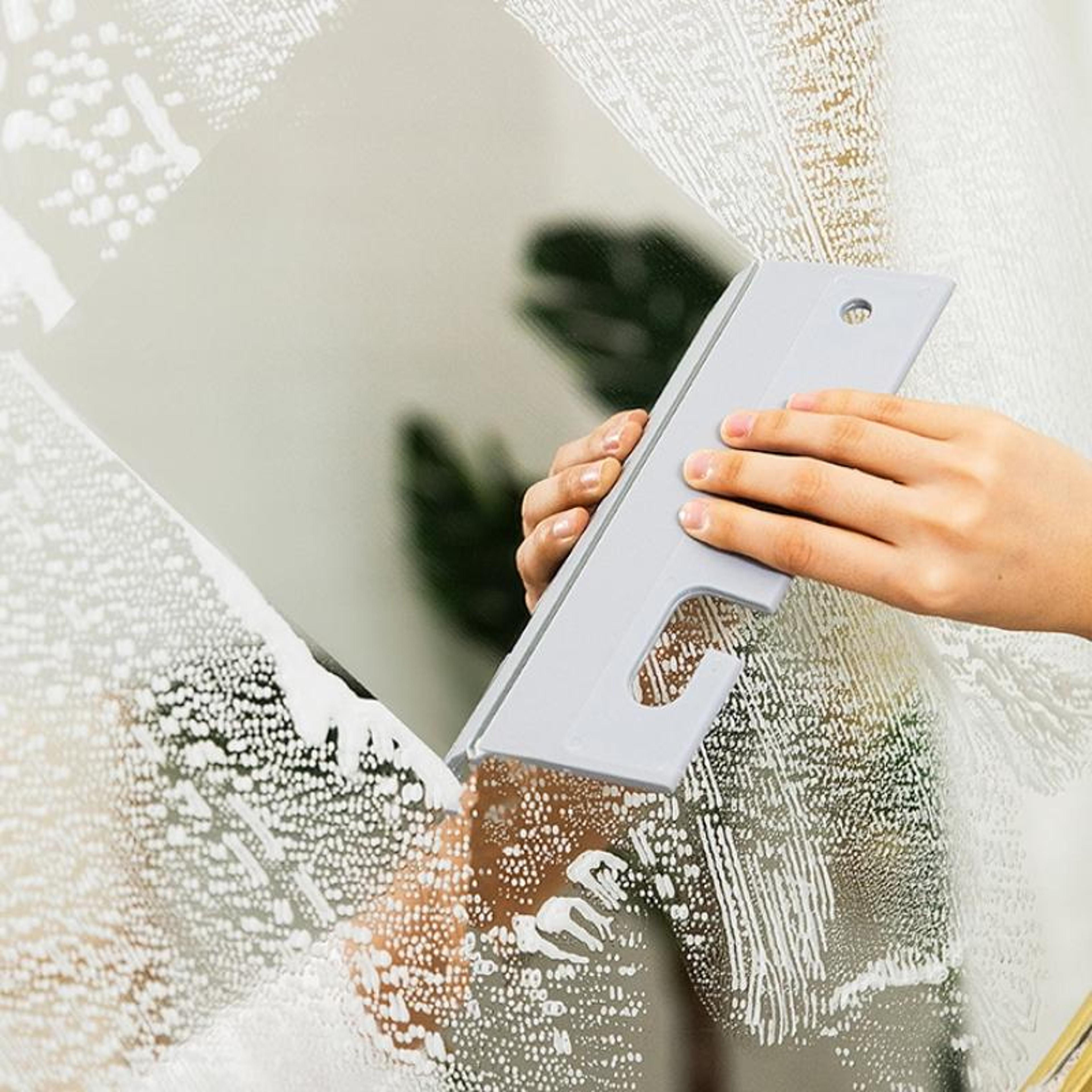 Premium Bathroom Mirror Silicone Wiper Glass Cleaner Tool 7