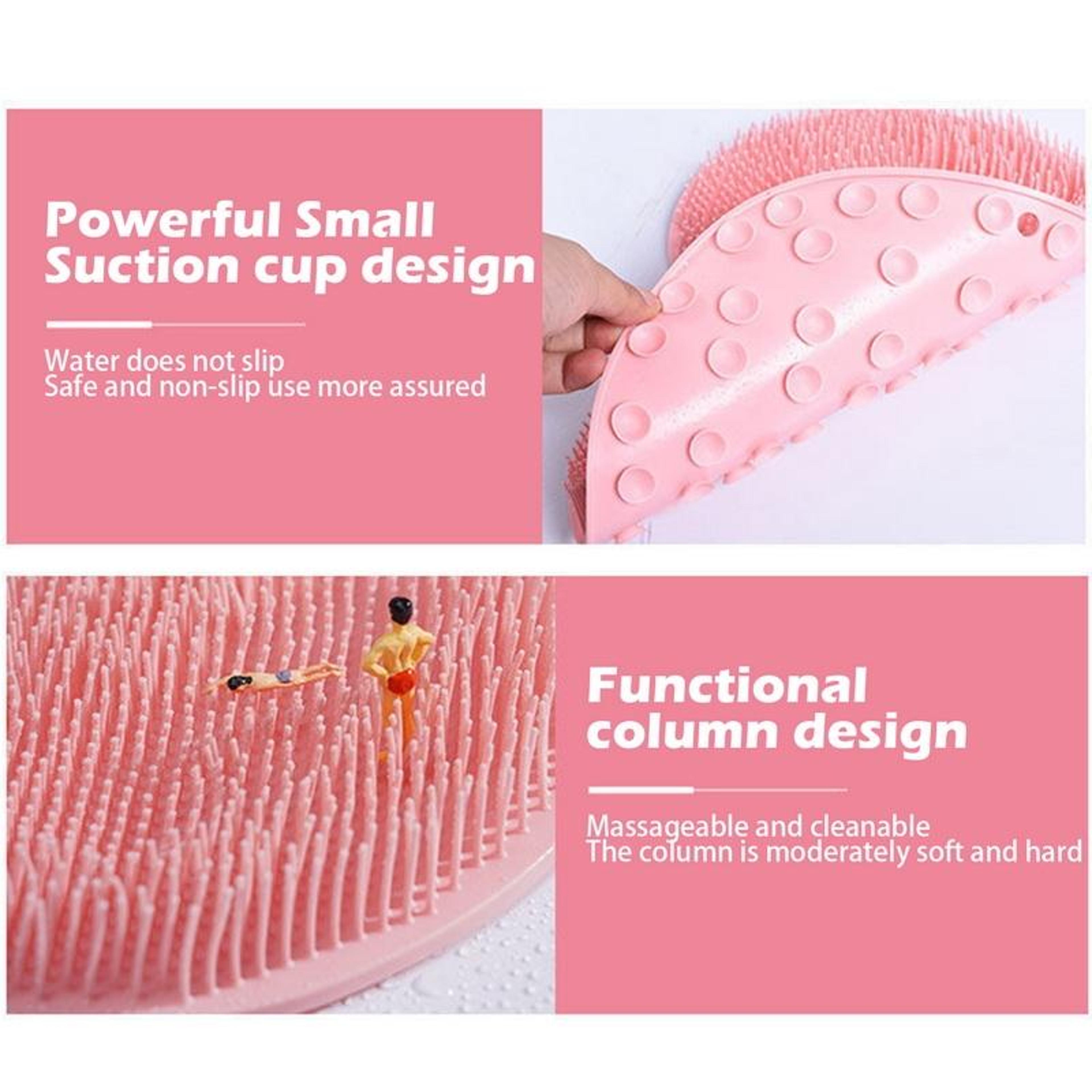 Wall Mounted Back Massage  Hands Free Shower Scrubber Brush 2