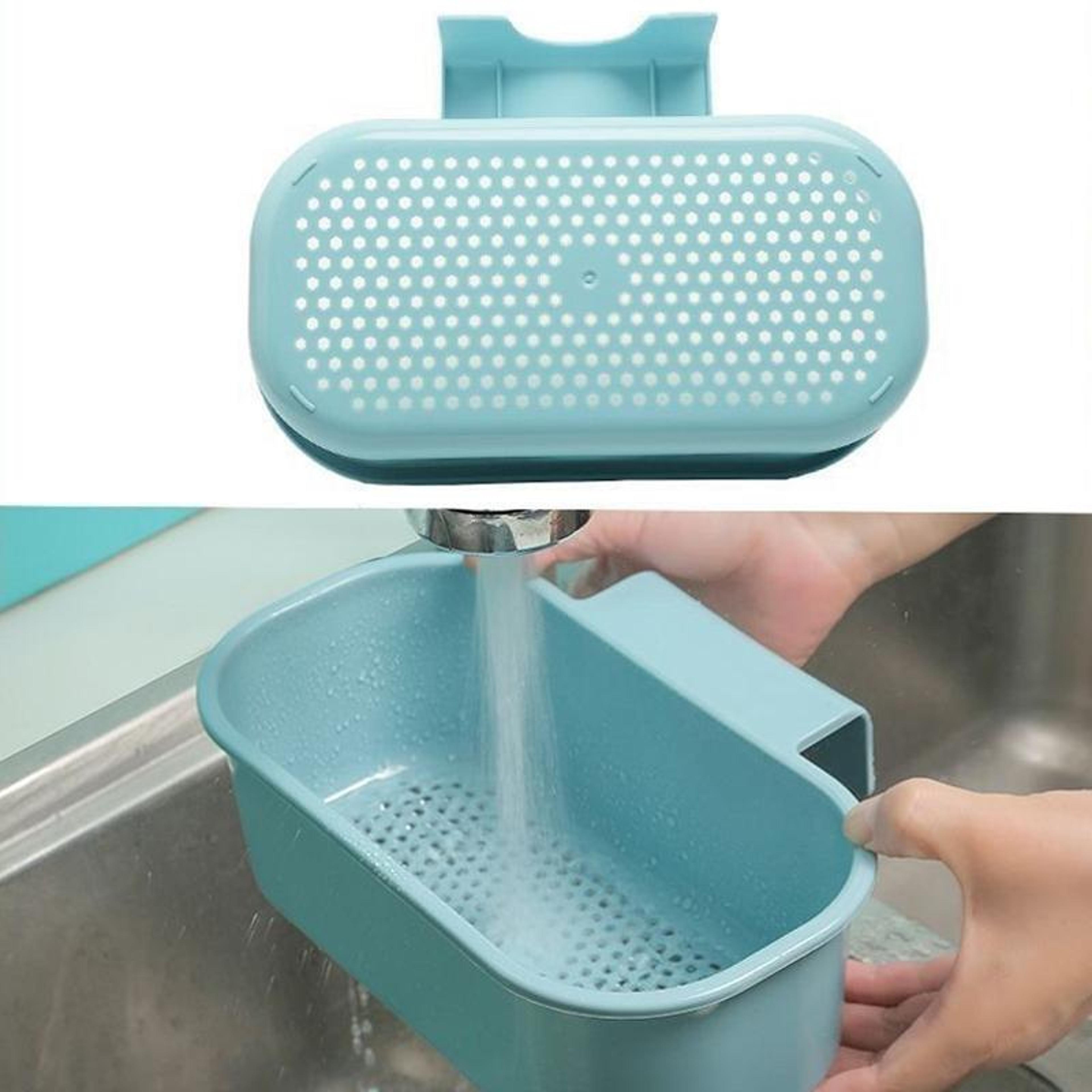 Multifunctional Kitchen Sink Drain Basket  Hanging Storage 2