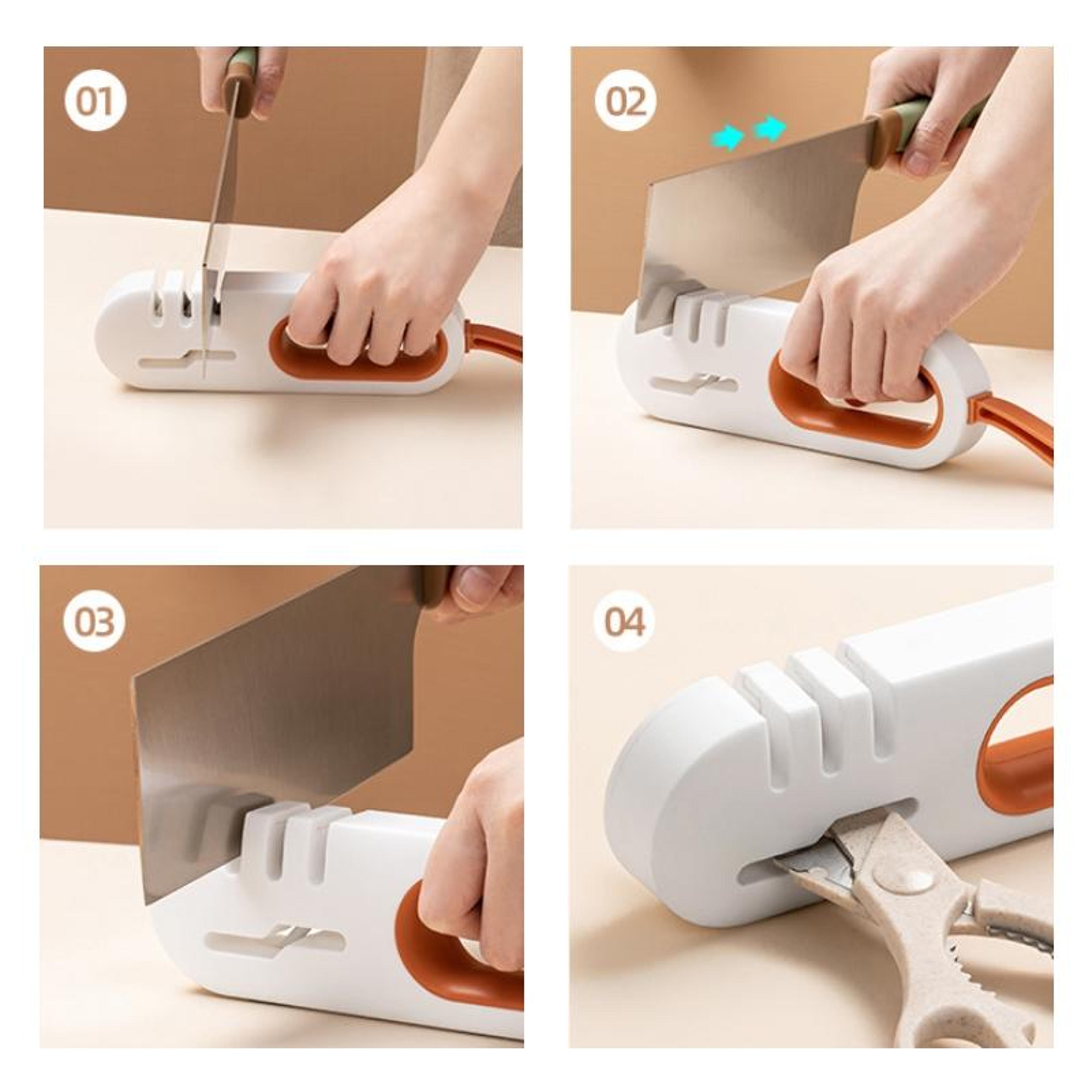 Home Kitchen QuickBlade Knife Sharpener With Grinding Wheel Fast  Durable 4