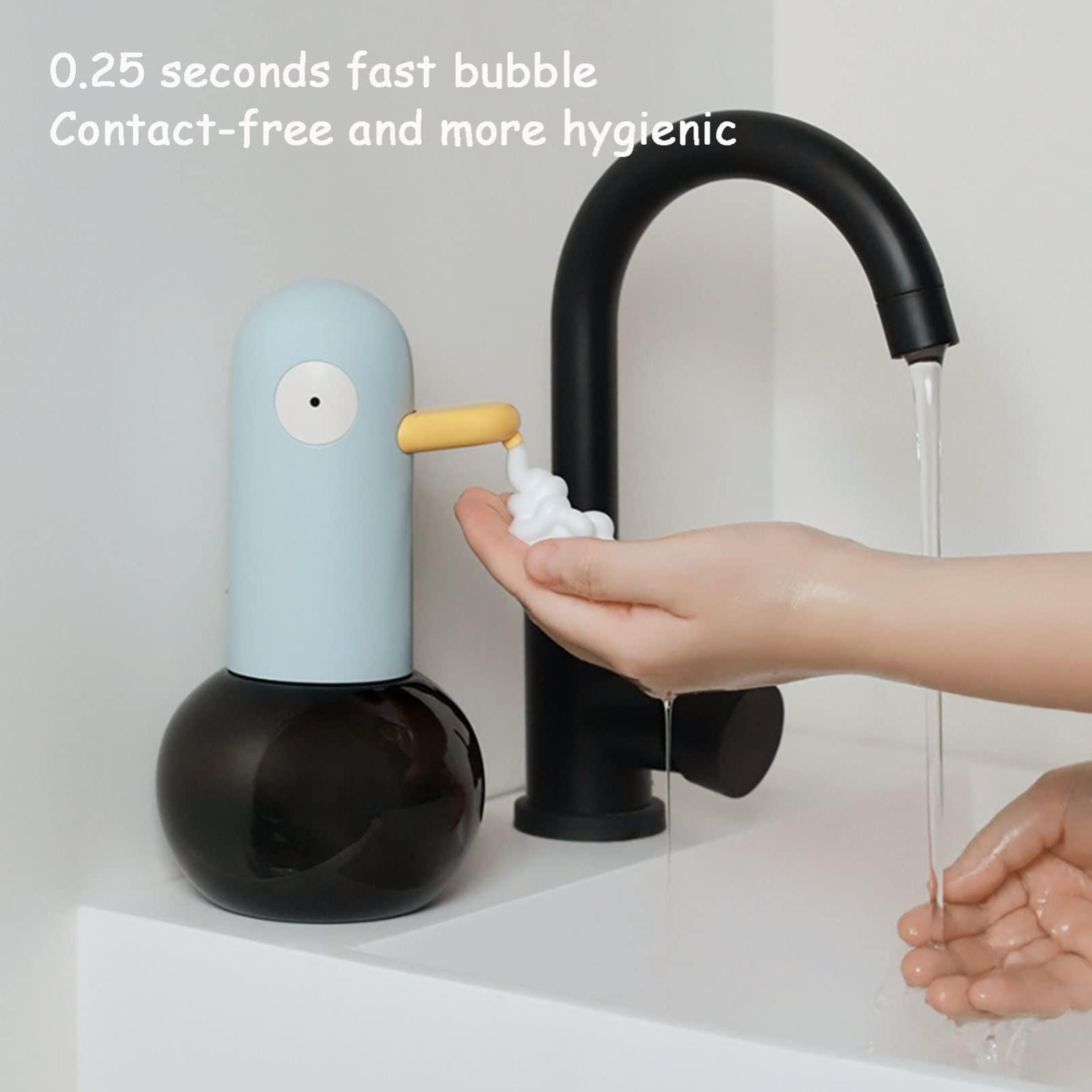 Cute Duck Automatic Foam Soap Dispenser Touchless  Rechargeable For Bathroom  Kitchen 4