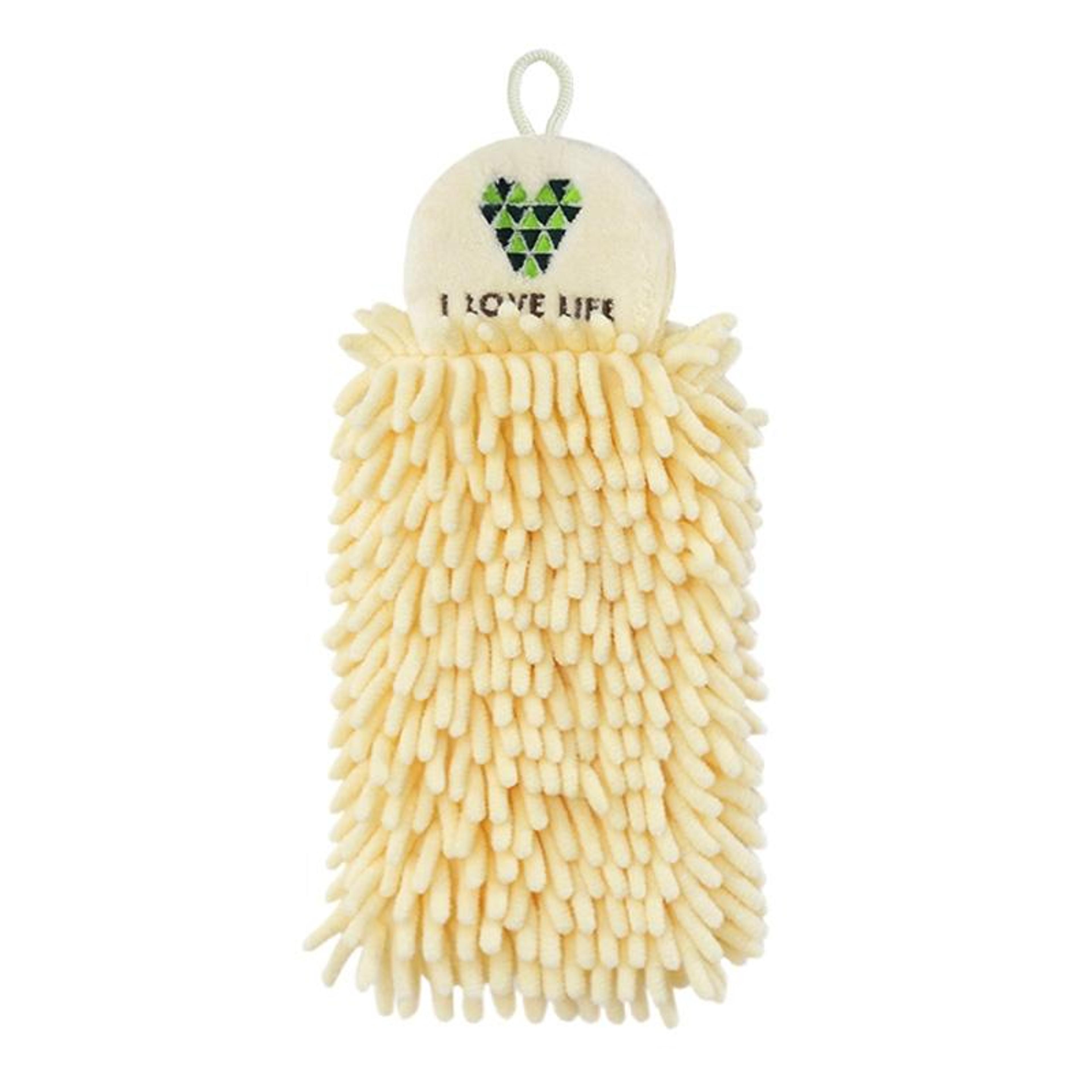 Quick Dry Cartoon Embroidered Kitchen Hand Towel Hanging Soft  Durable 1