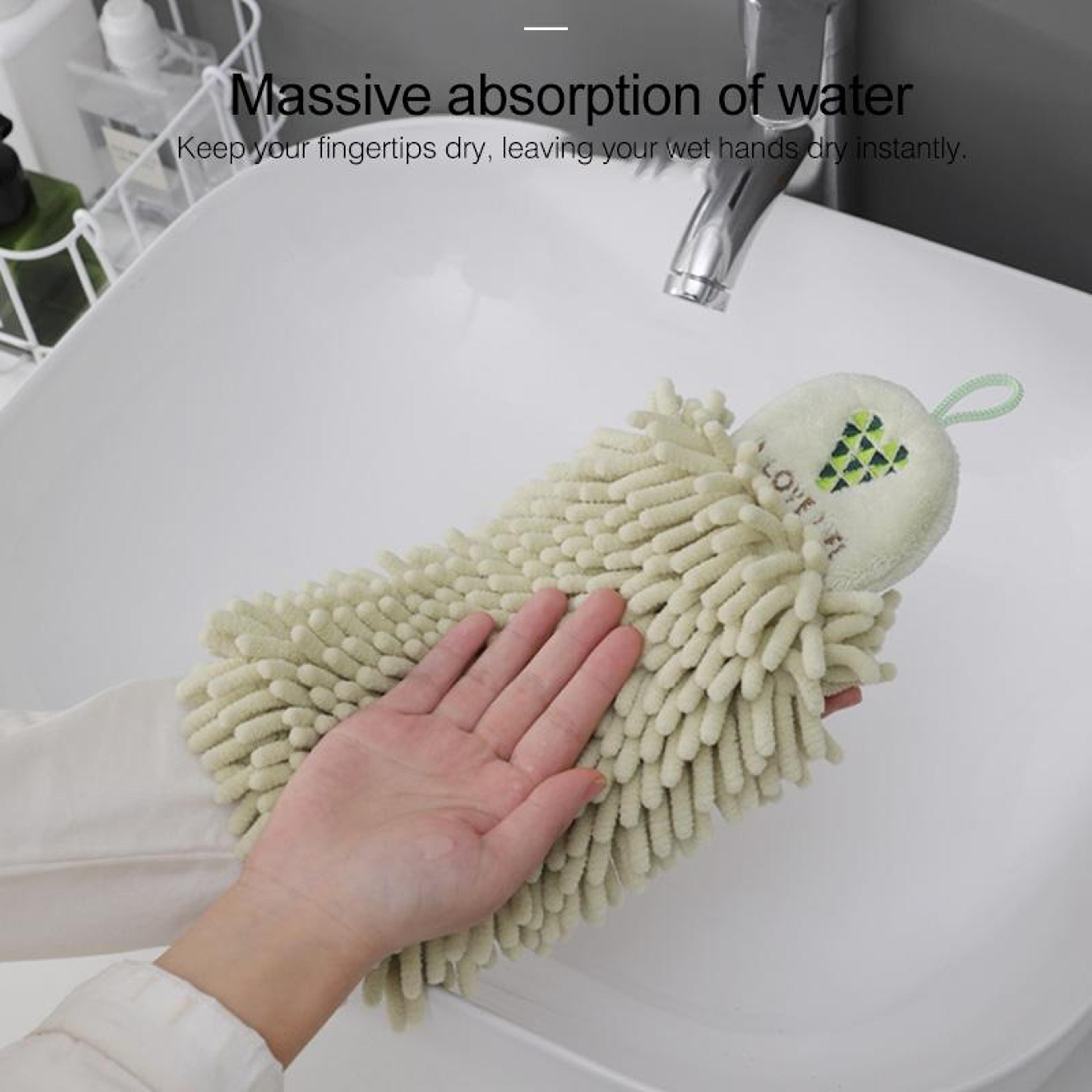 Quick Dry Cartoon Embroidered Kitchen Hand Towel Hanging Soft  Durable 7