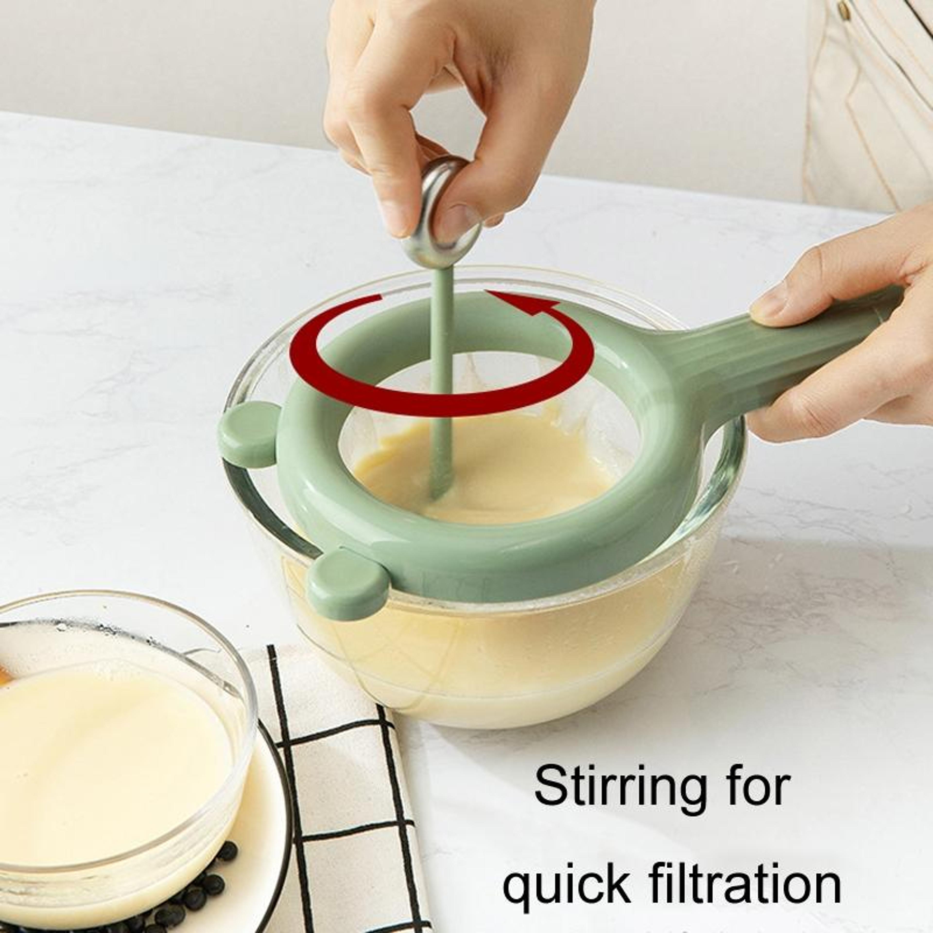 Premium Kitchen Soymilk Strainer  Soy Milk Filter Fine Mesh Juice Pulp Filter 2