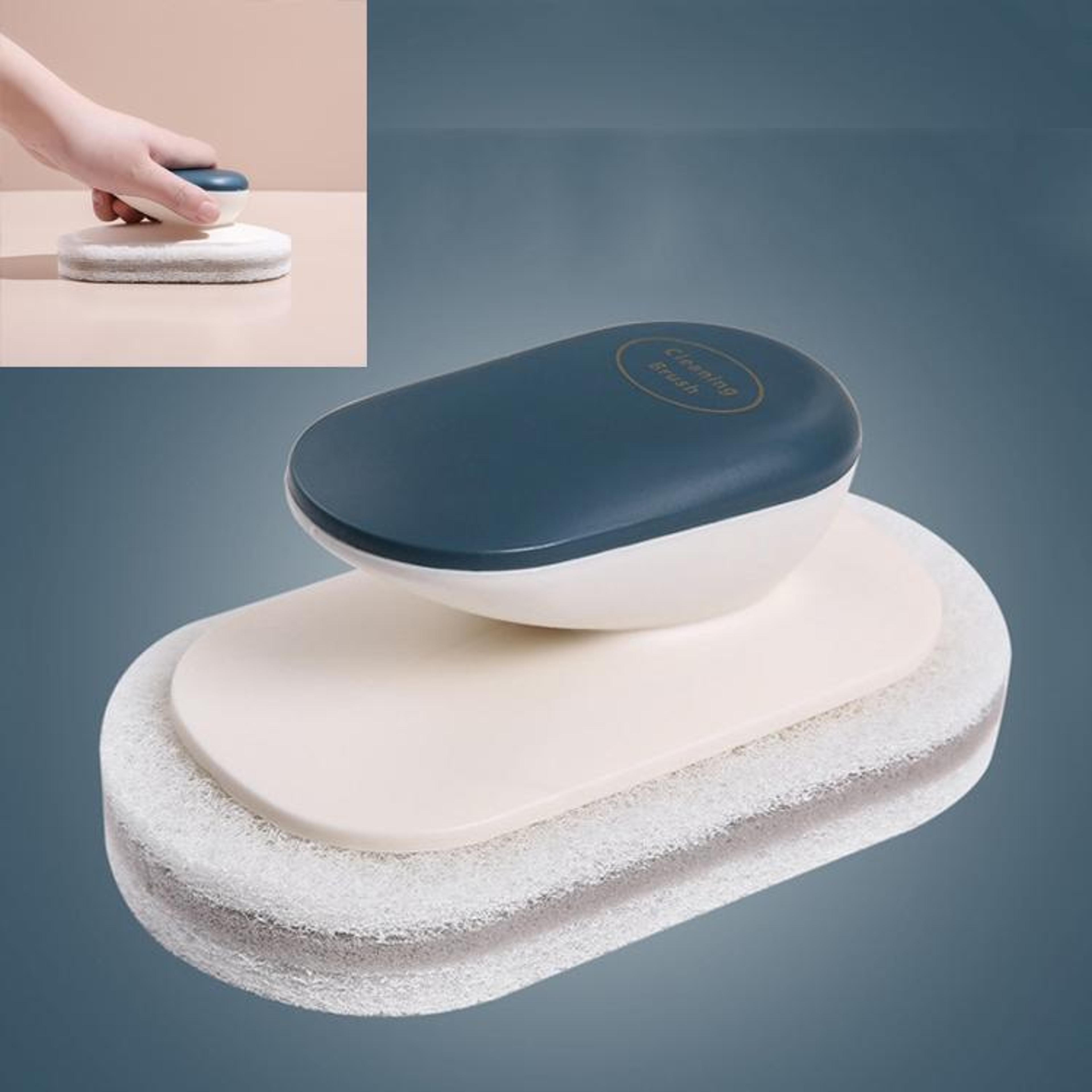 Multi Function Kitchen Sponge Brush With Ergonomic Handle Wash Dishes  Clean Counters 6