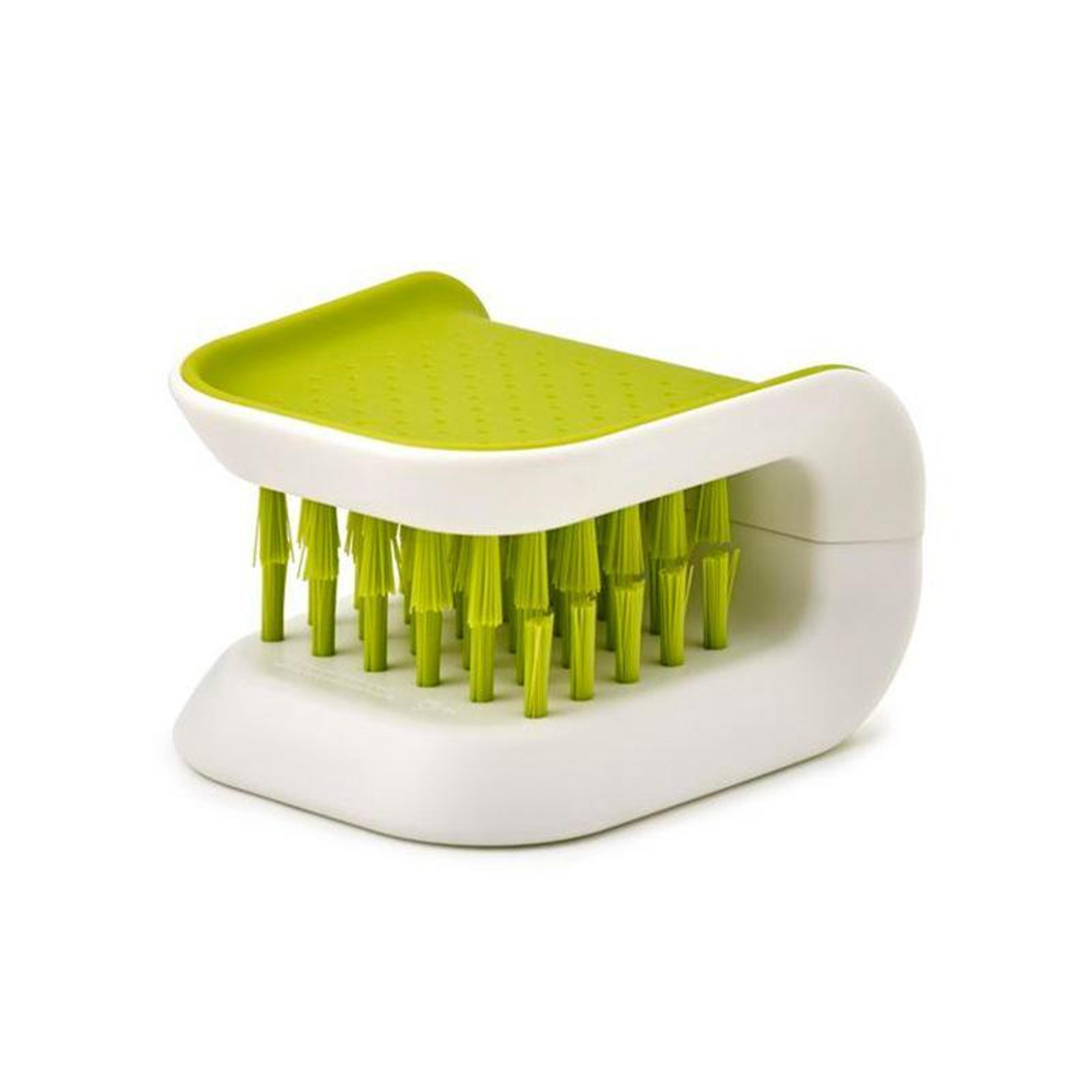 premium u shaped knife cleaning brush dual sided utensil scrubber for safe kitchen cleaning