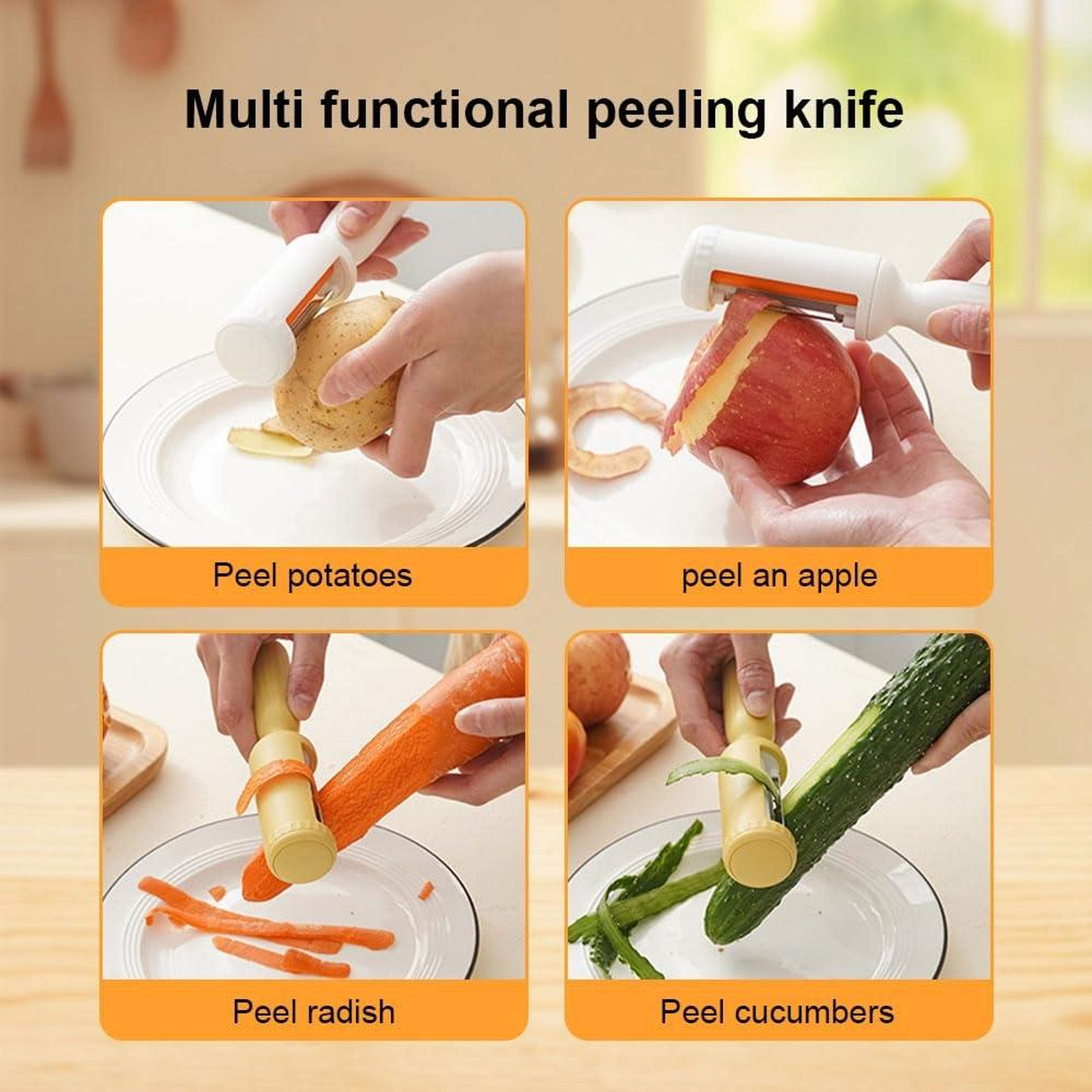 Vegetable Peeler With Cleaning Brush For Fruit And Potatoes 4