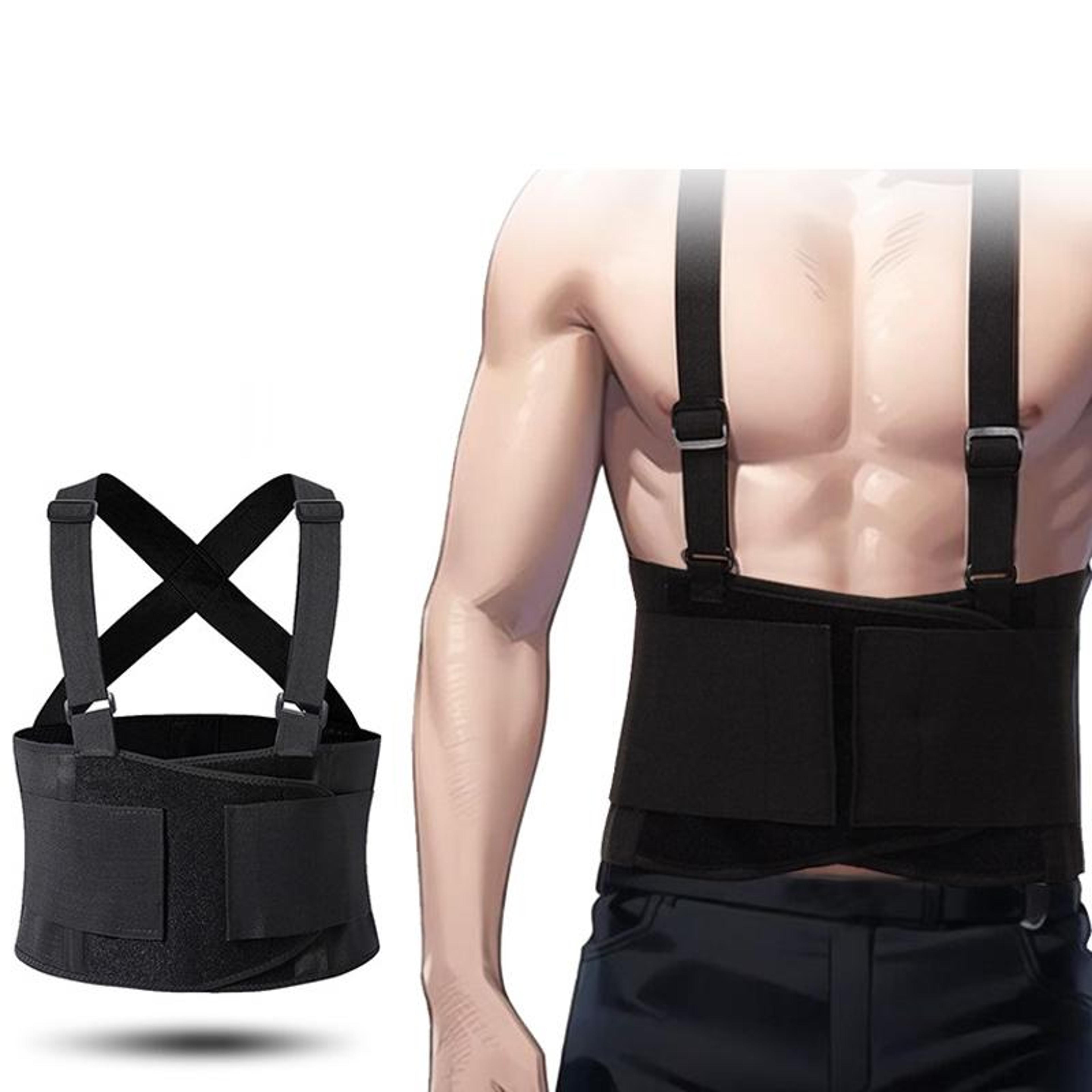 Adjustable Back Support Belt With Suspenders For Heavy Lifting And Lumbar Support 7