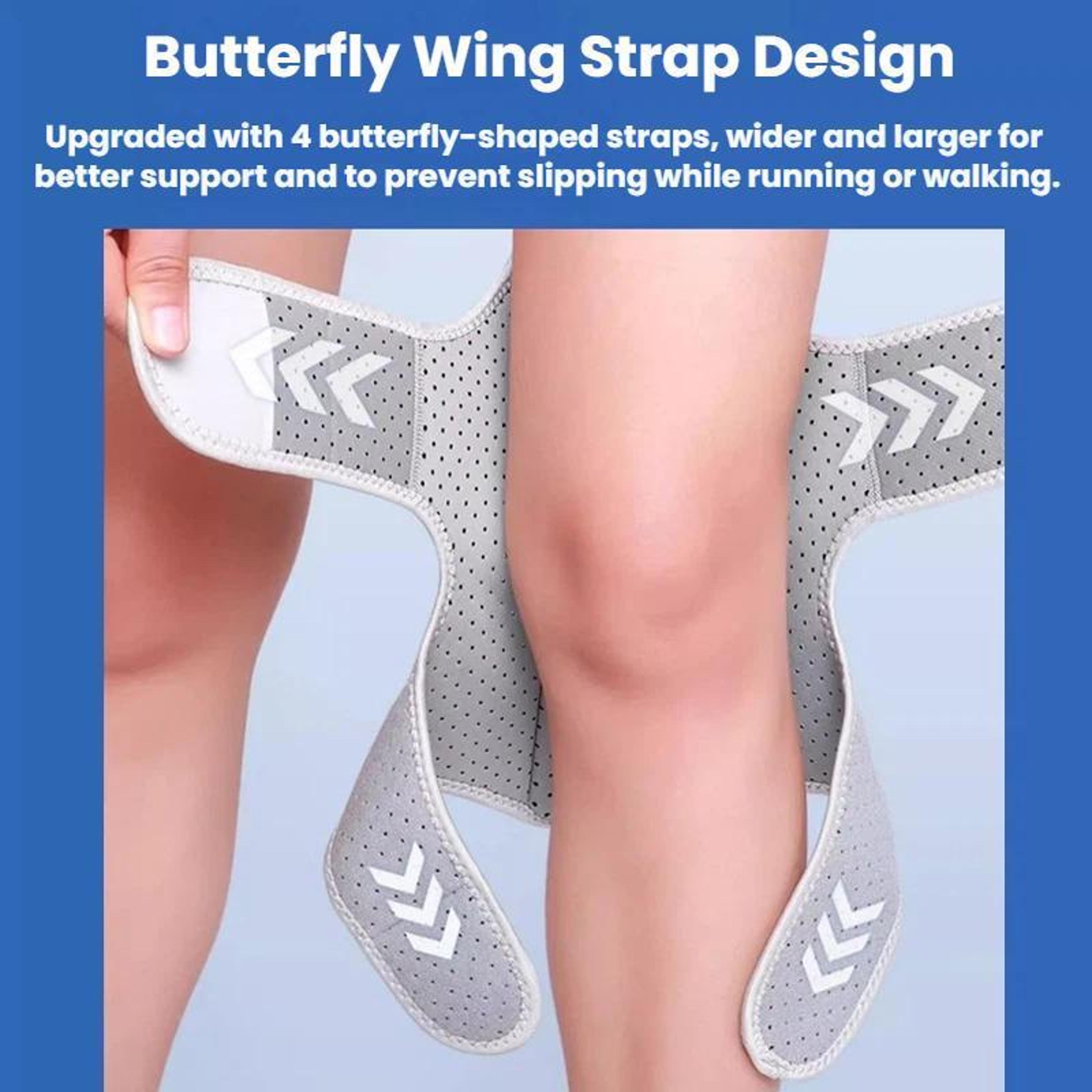 Premium Adjustable Knee Support Strap Patellar Pain Relief  WalkingStair Assistance 4