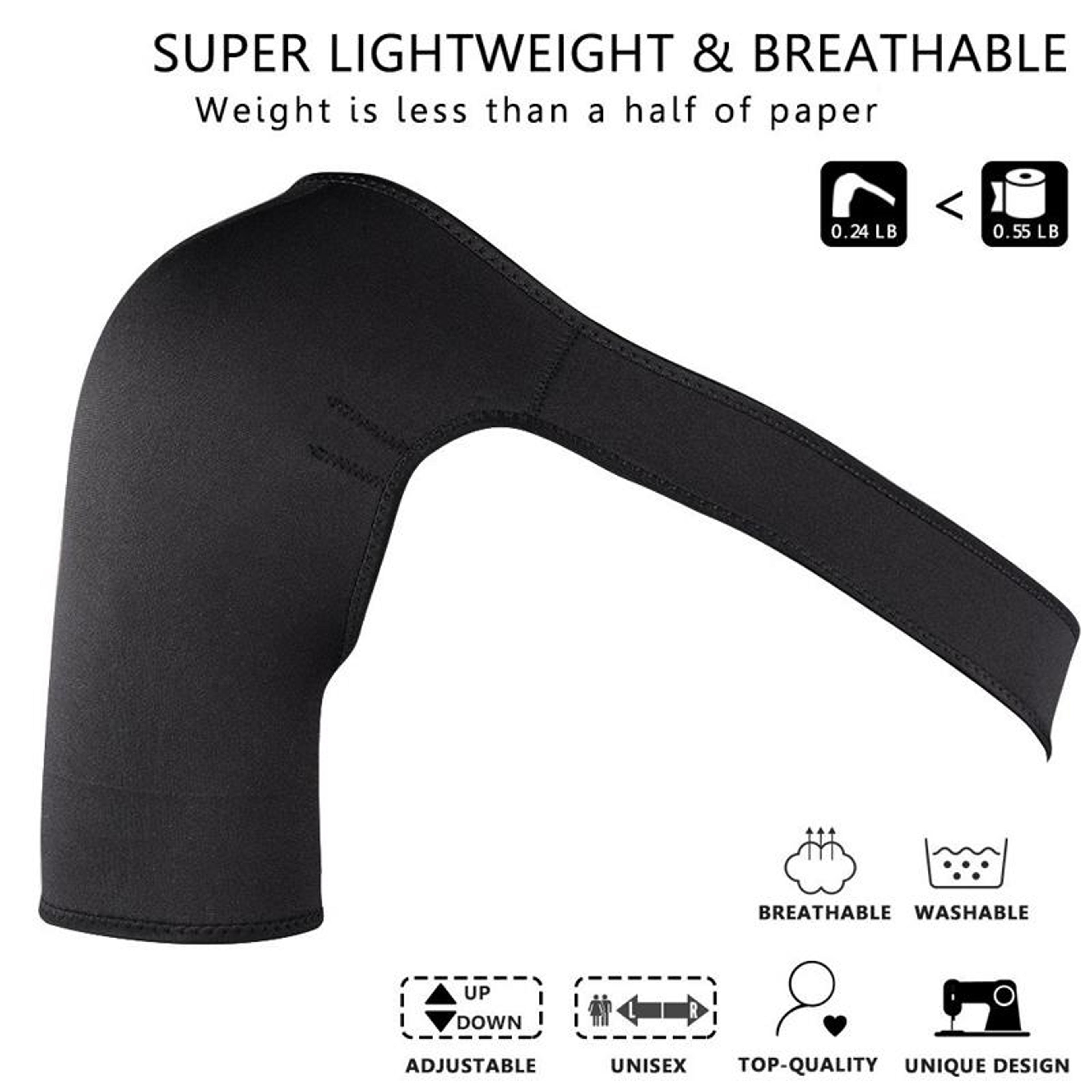 Adjustable Shoulder Support Brace For Pain Relief  Sports Compression 3