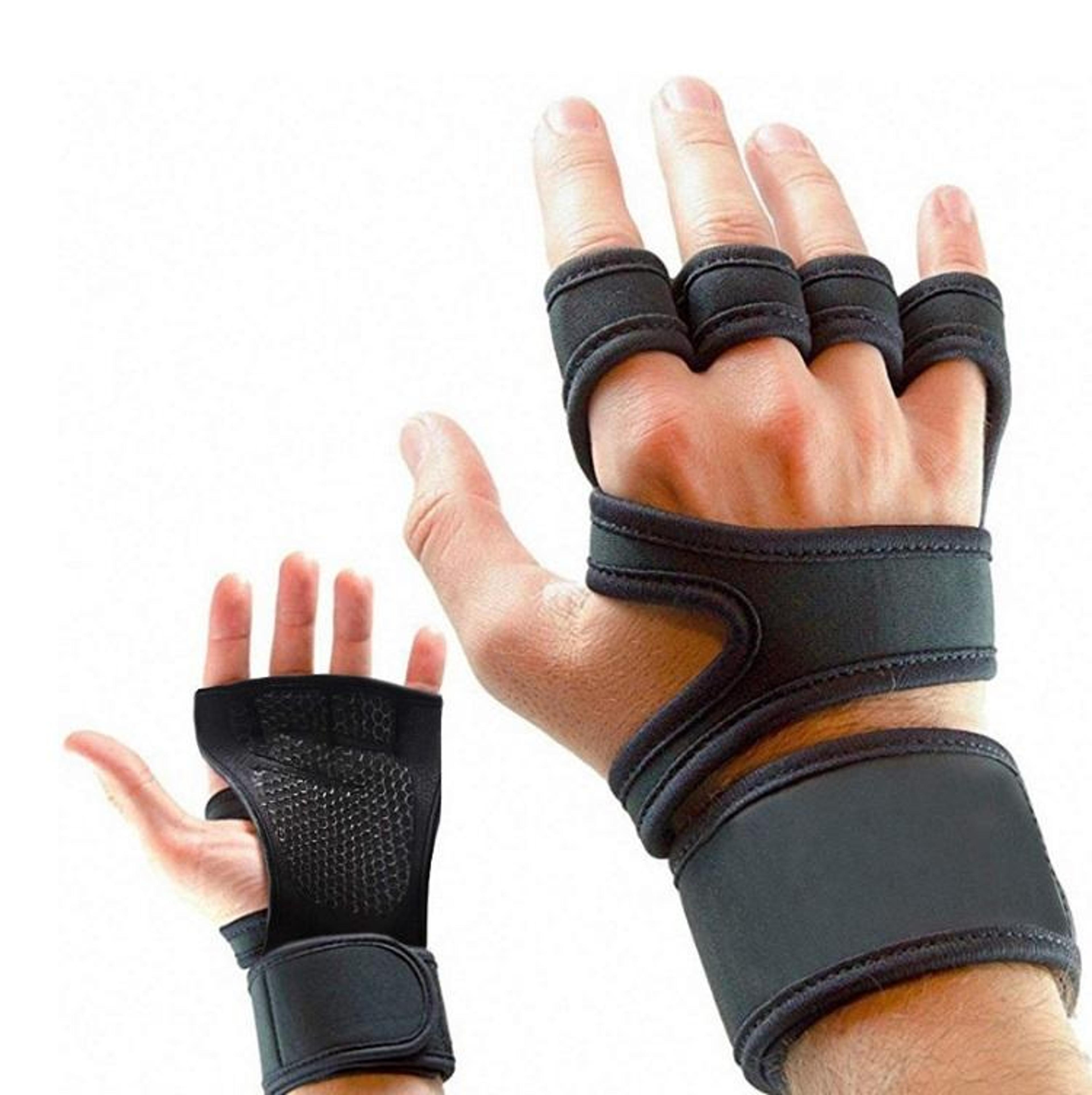 Premium Half Finger Workout Gloves With NonSlip Grip  Wrist Support 7