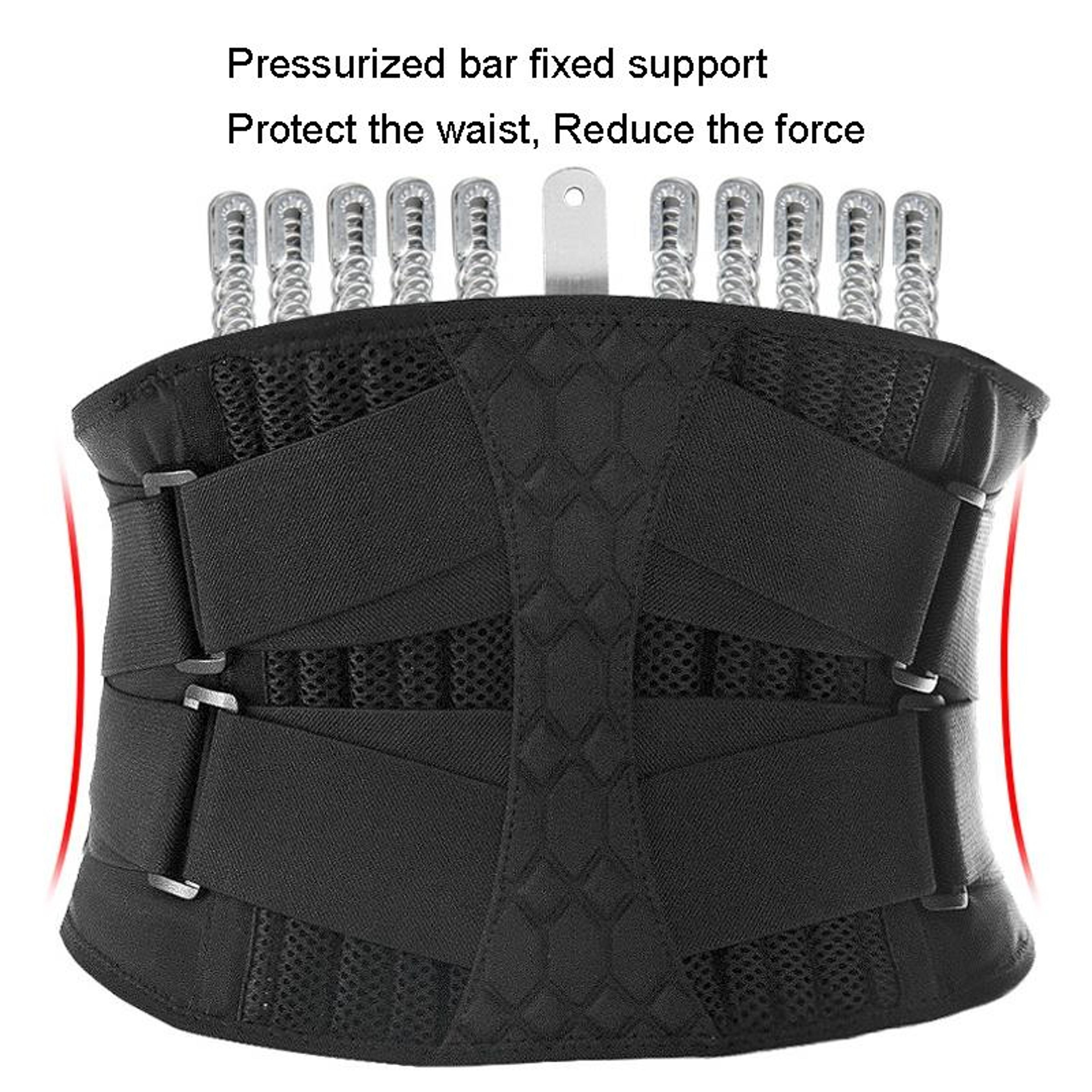 Mens Steel Plate Weightlifting Belt For Squats  Abdominal Support 3