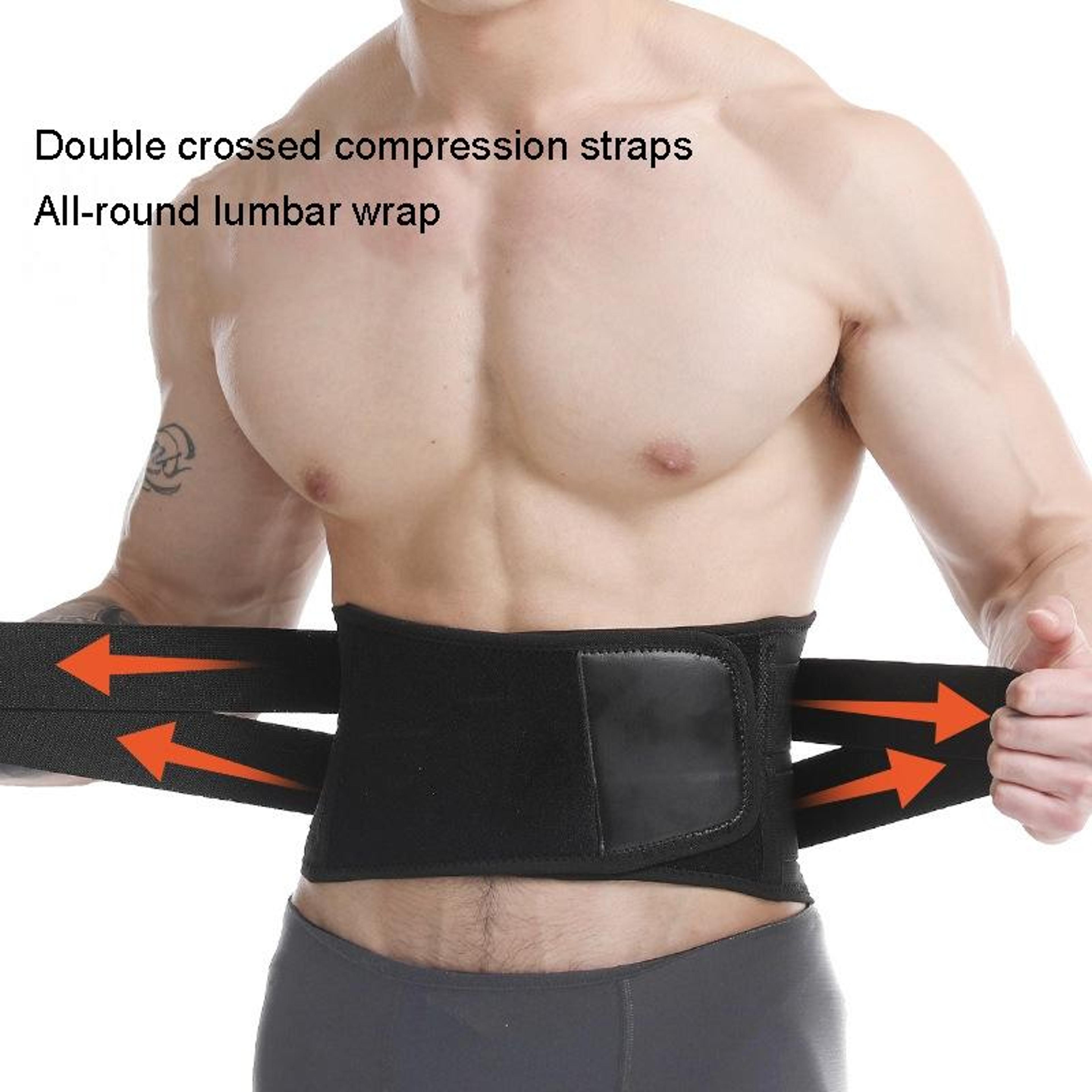 Mens Steel Plate Weightlifting Belt For Squats  Abdominal Support 4