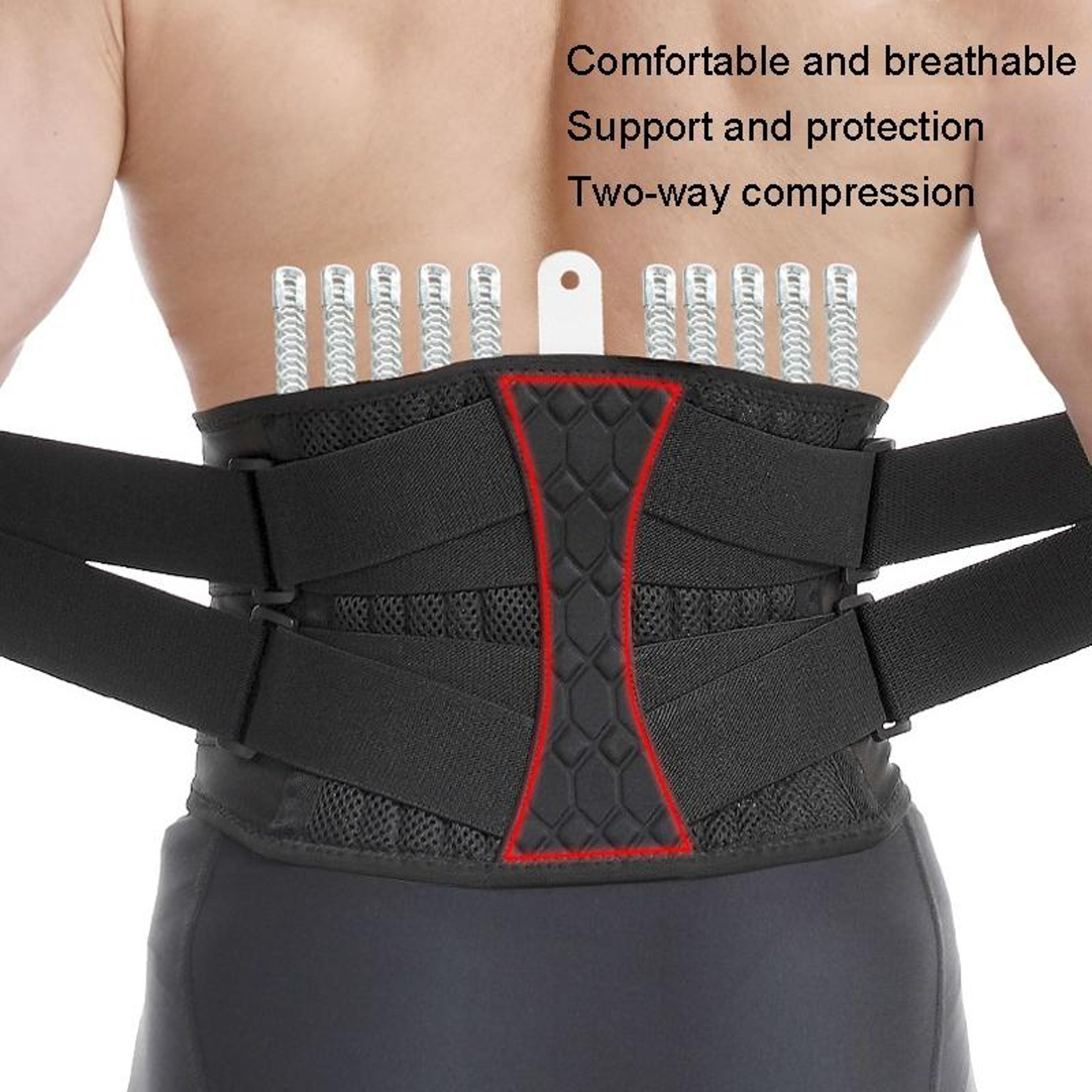 Mens Steel Plate Weightlifting Belt For Squats  Abdominal Support 7