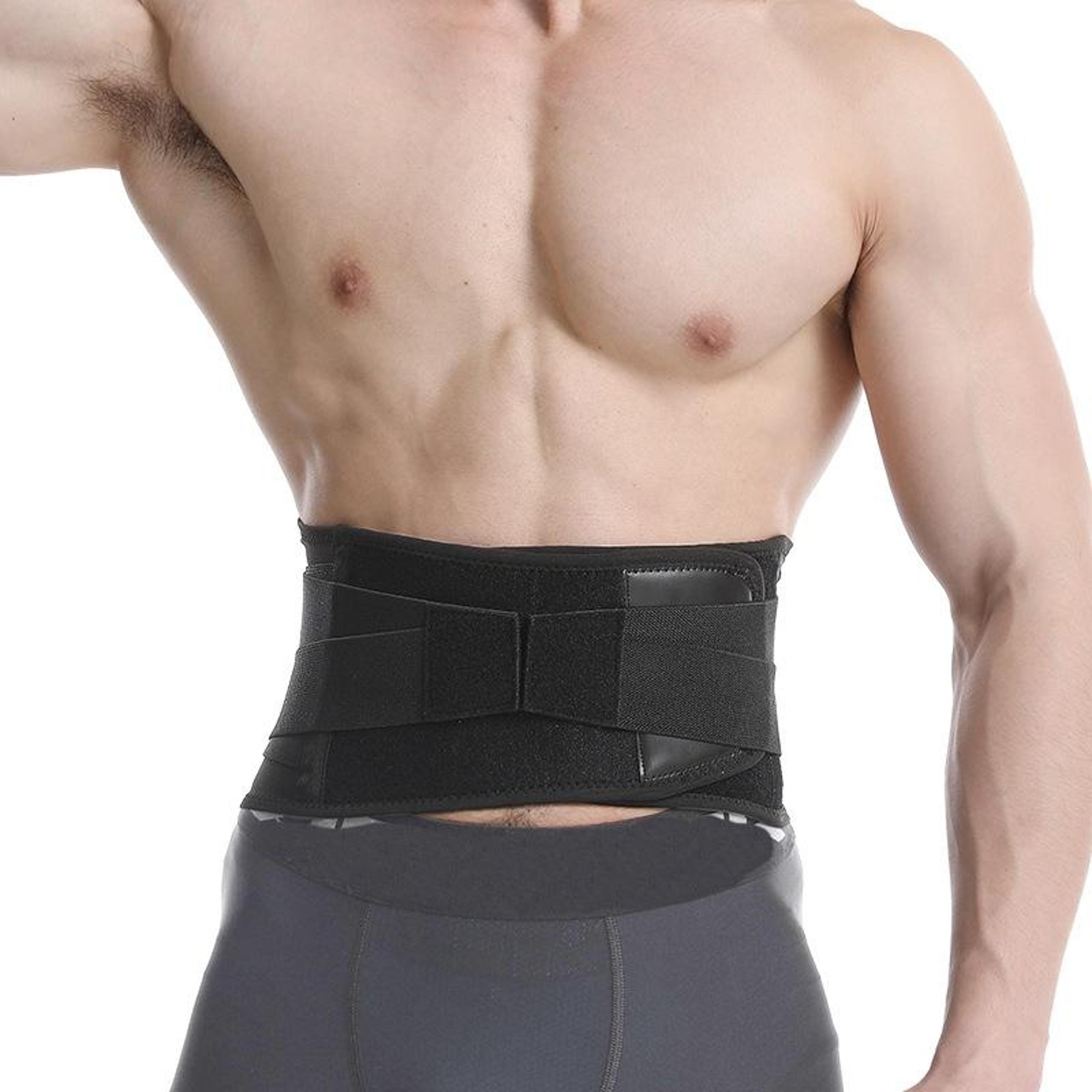 Mens Steel Plate Weightlifting Belt For Squats  Abdominal Support 8