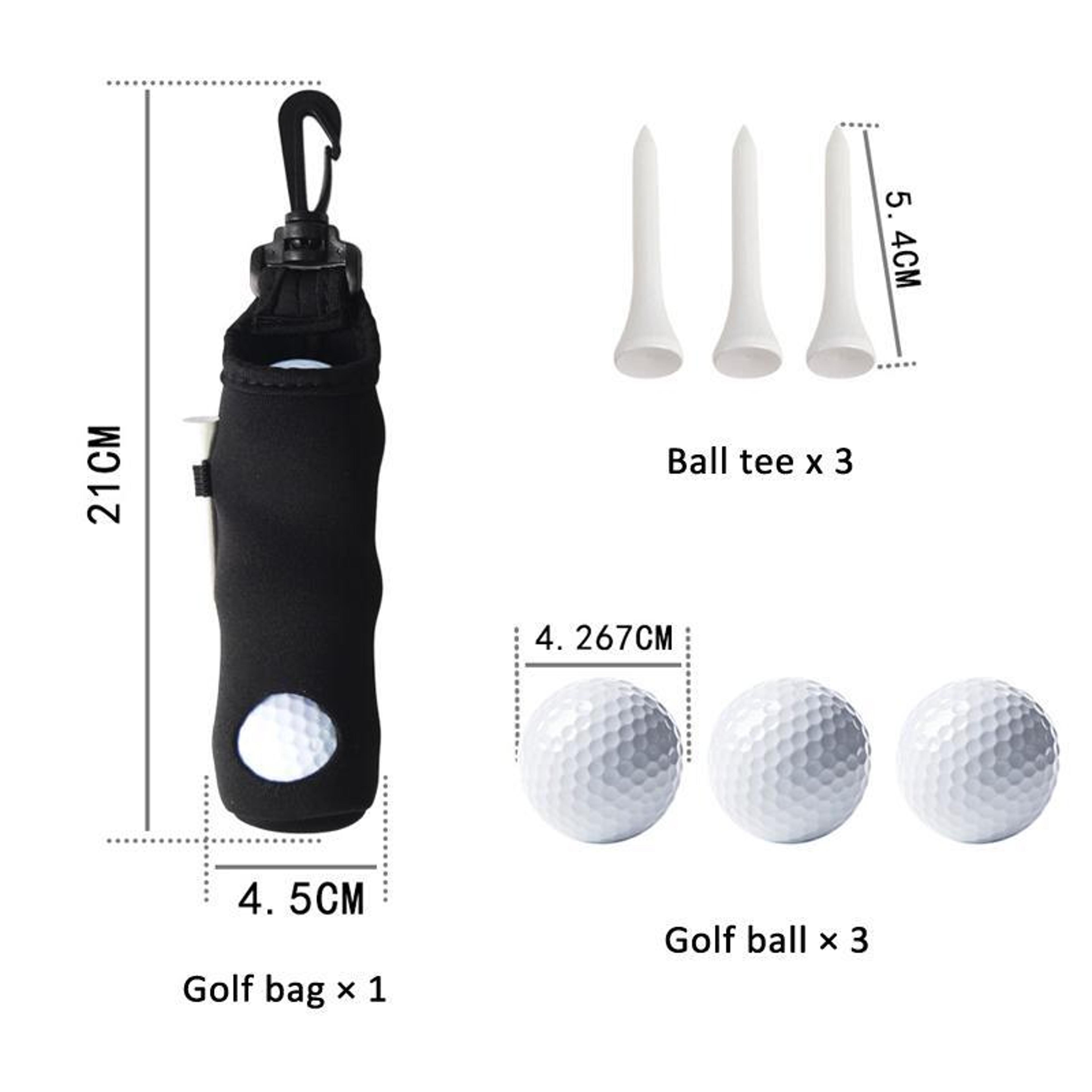 Golf Ball Sleeve With Balls Tees  Waist Bag 4
