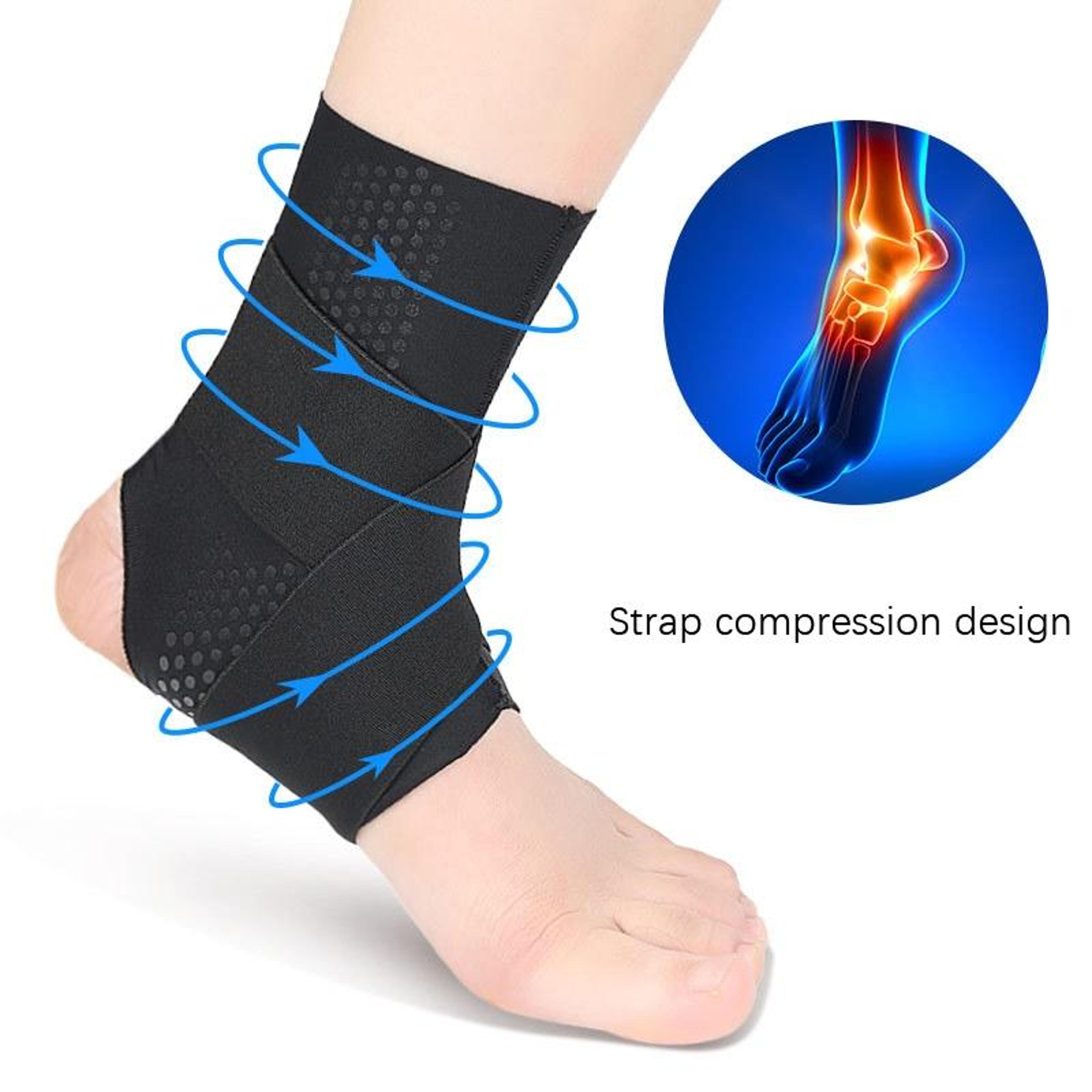 Thin Anti Slip Compression Ankle Brace For Sports  Injury Support 4