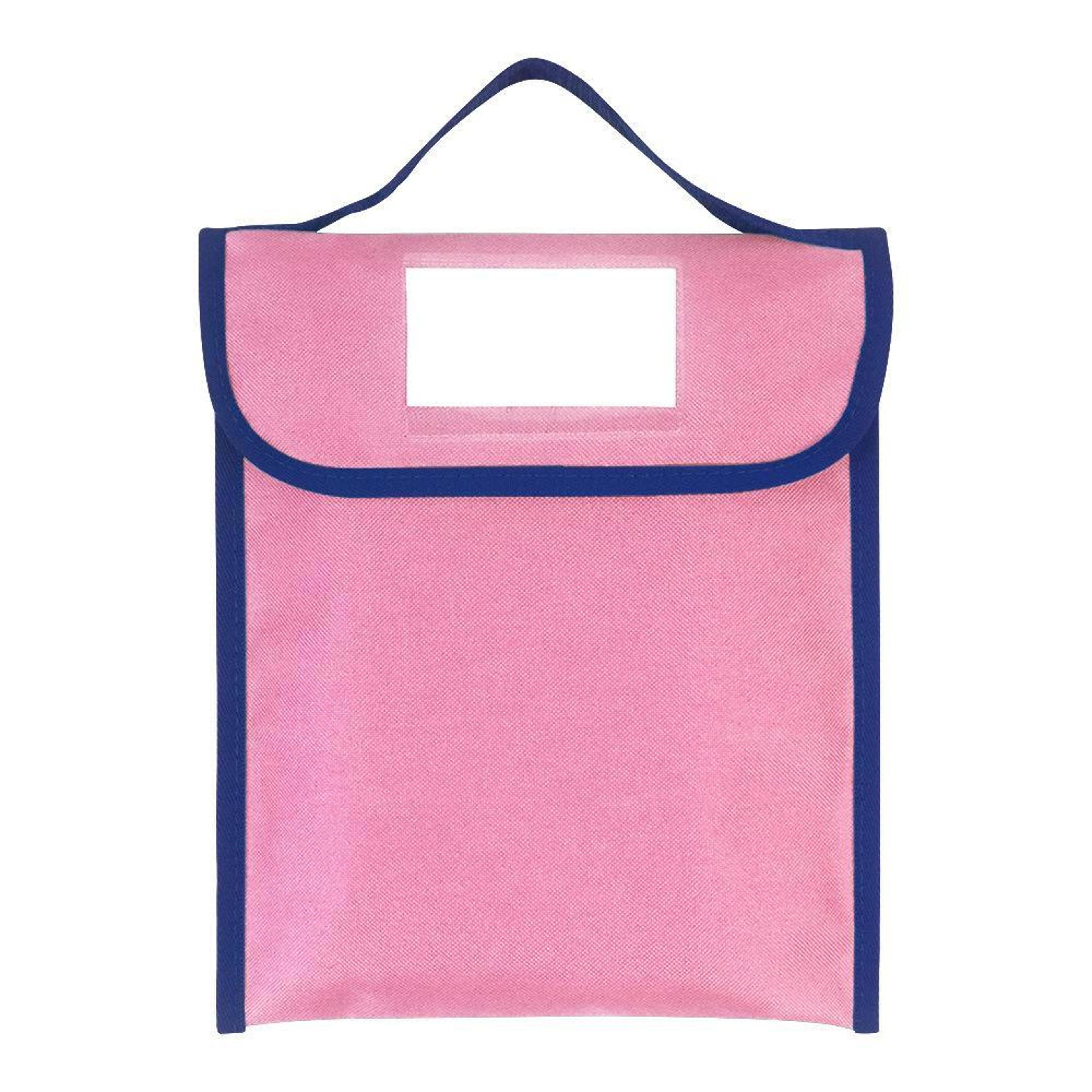 Handheld Book Bag With Transparent Name Tag Pocket Tutorial Bag For Kids 7