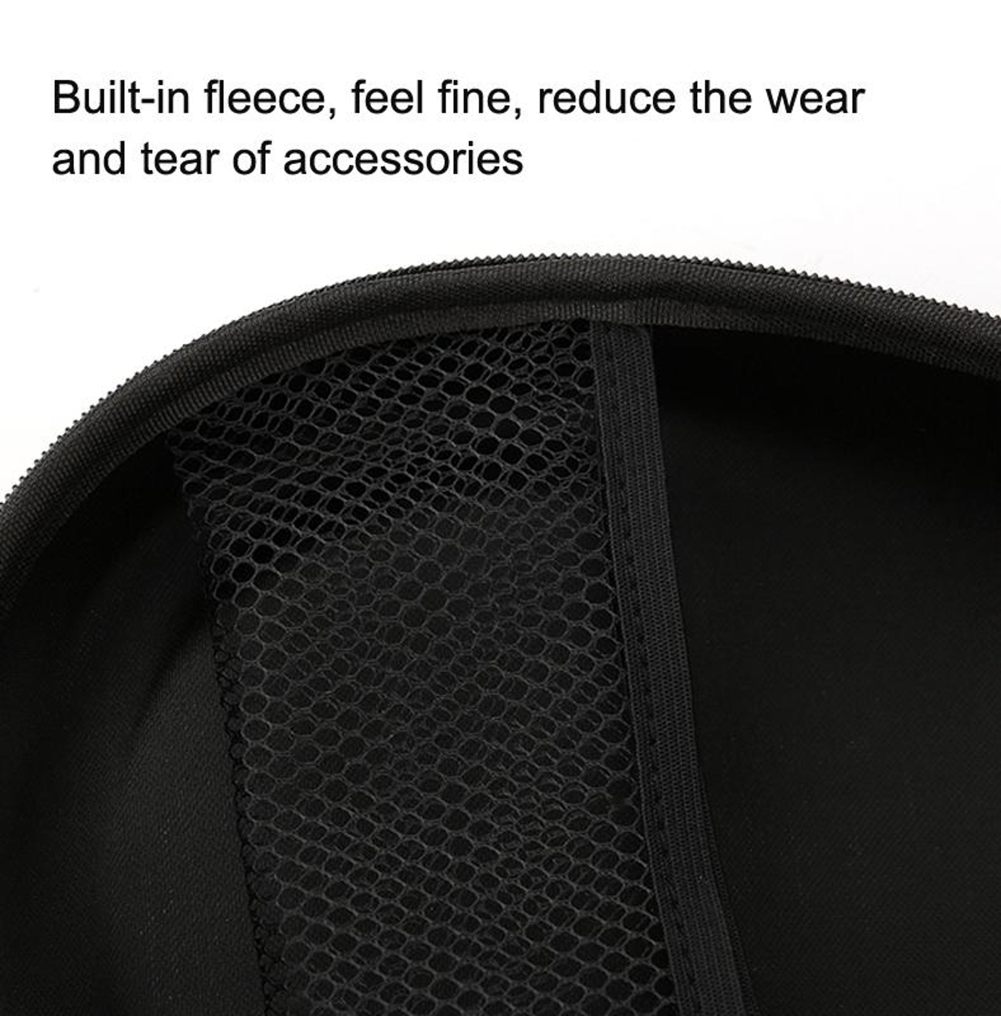 Universal Headphone Storage Bag With Organizer Pocket 3