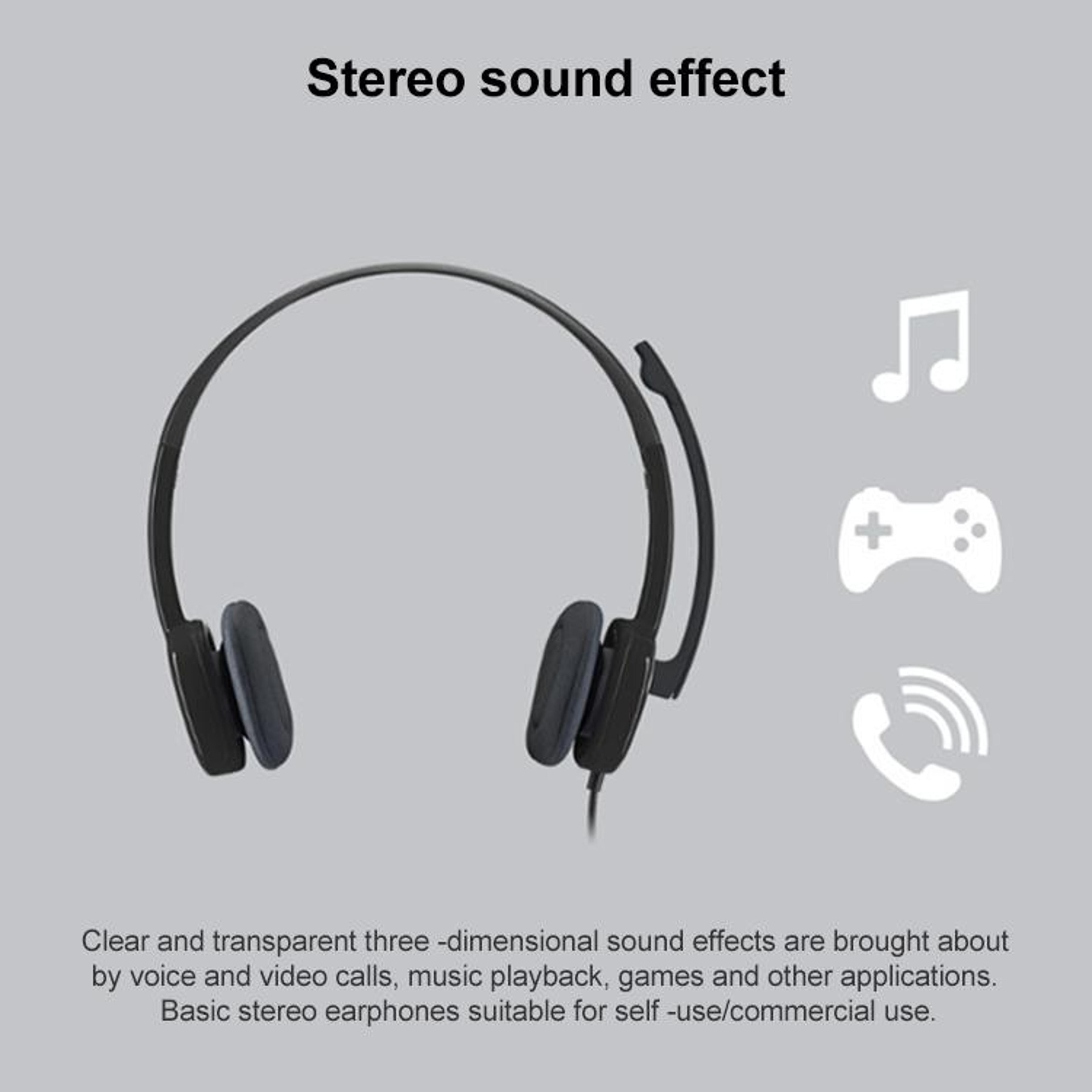 Wired Gaming Headset With Stereo Earphones And Mic 4