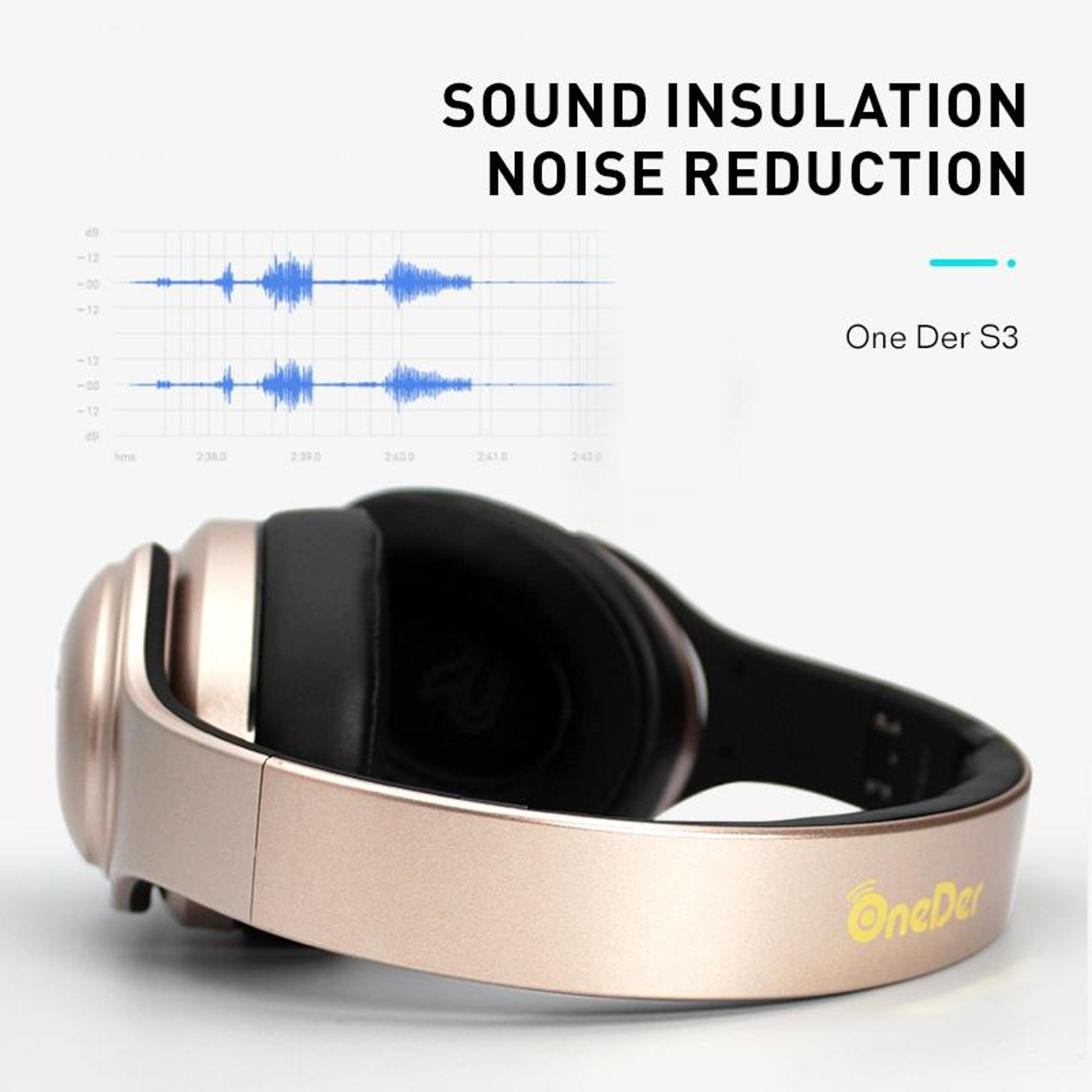 Wireless Bluetooth Headphone  Speaker Noise Cancelling Over Ear Stereo 2