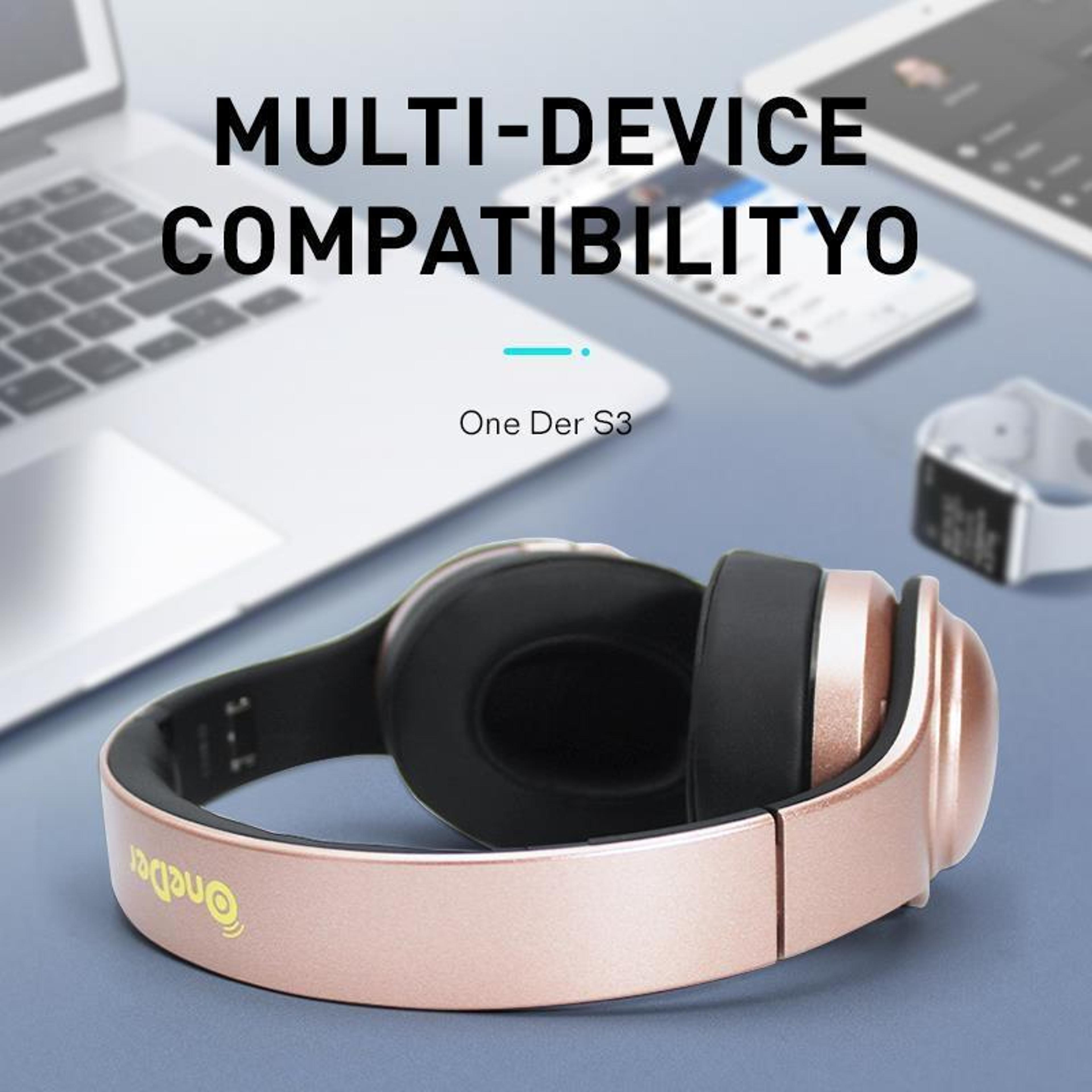 Wireless Bluetooth Headphone  Speaker Noise Cancelling Over Ear Stereo 4