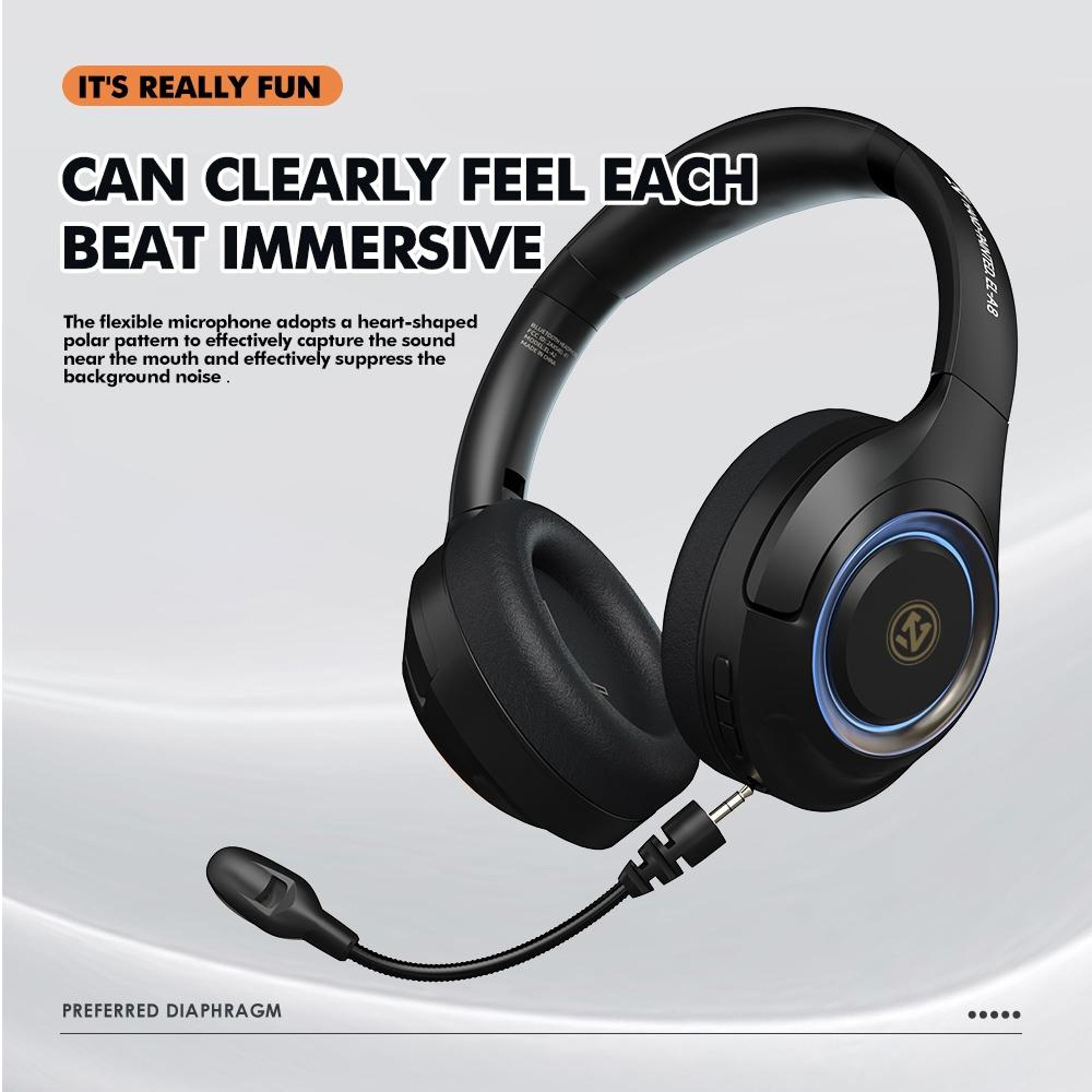 Wireless Gaming Headset With OverEar Stereo  Clear Microphone 7