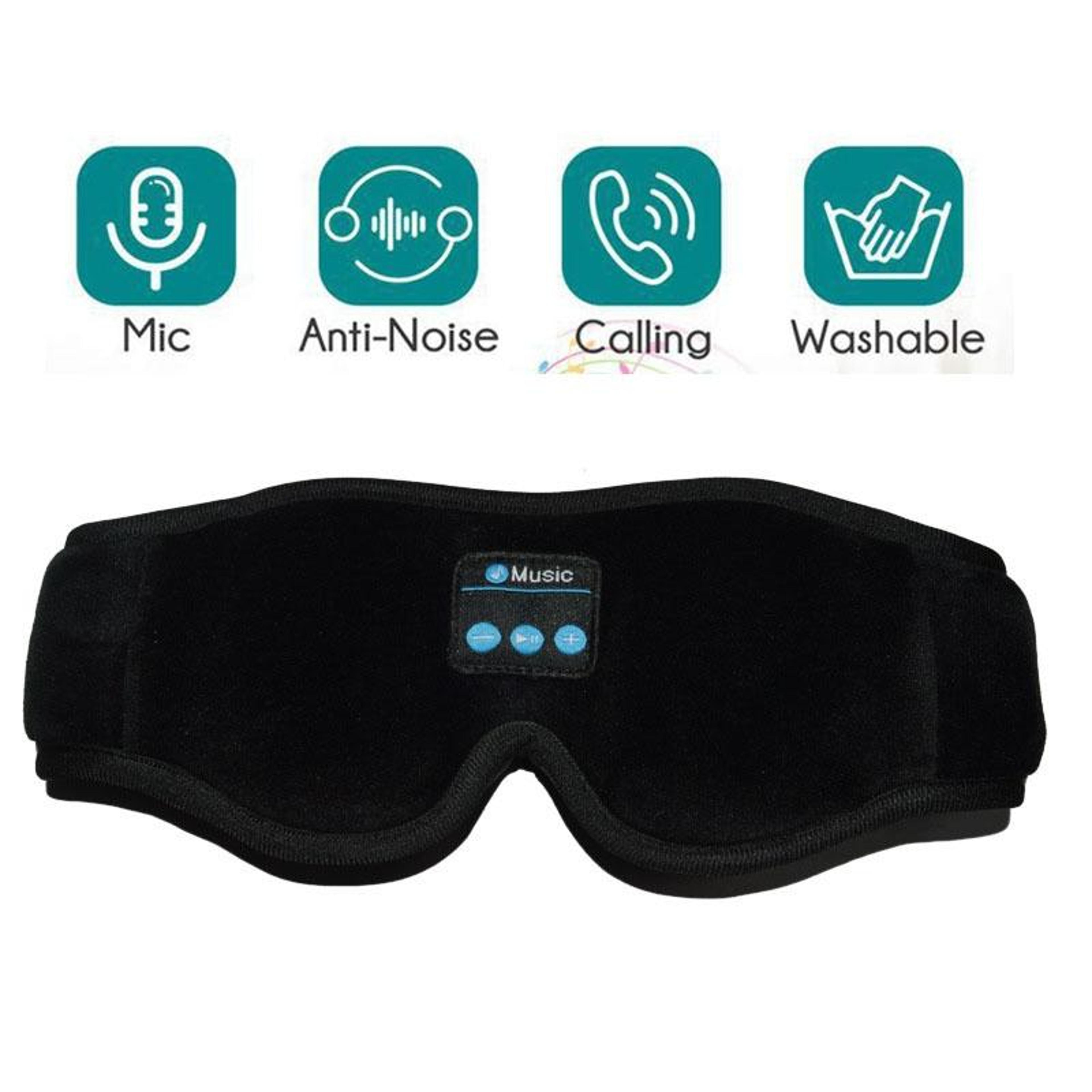 3D Wireless Bluetooth Sleep Mask With Music Headphones Comfortable Sleep Aid 1