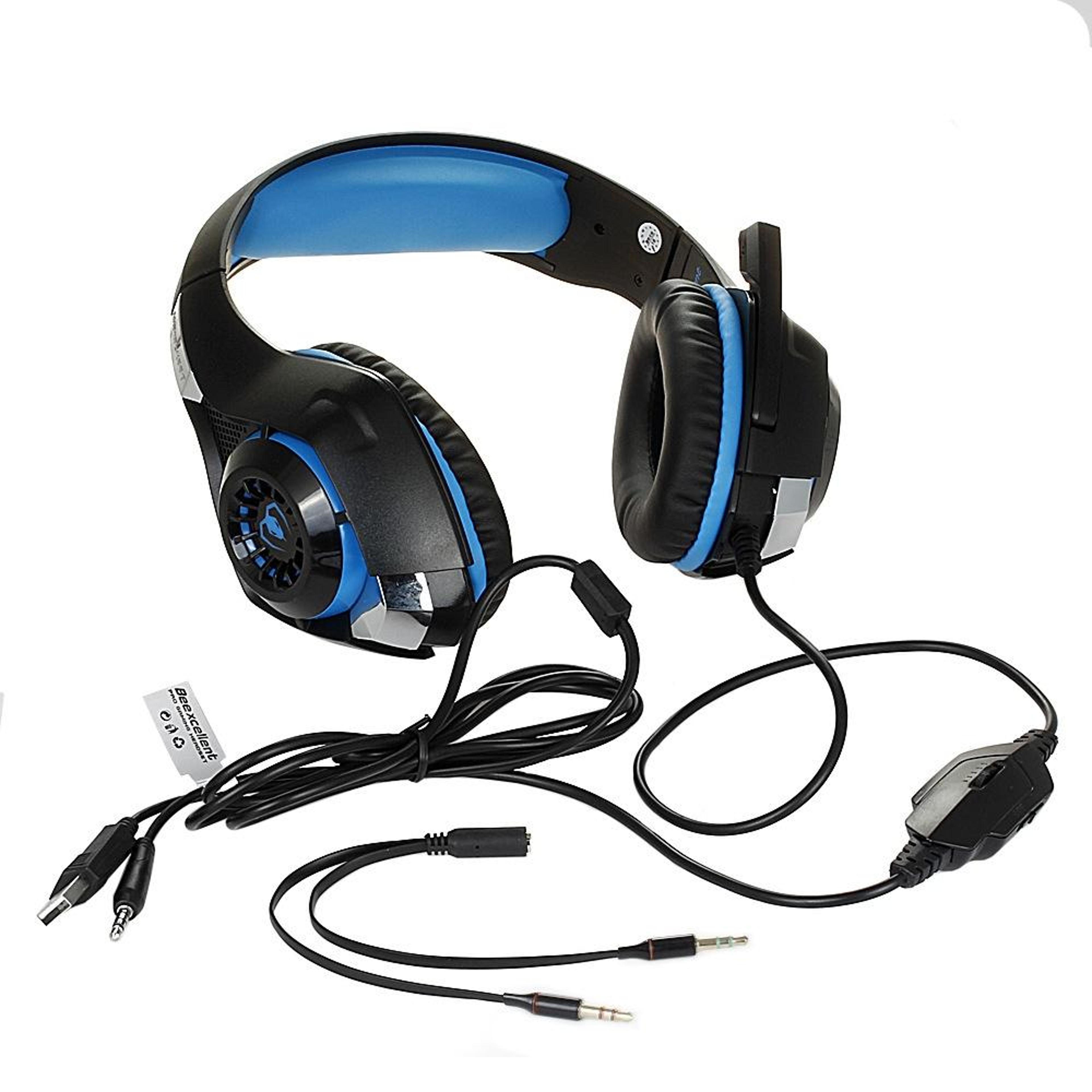 Wired Gaming Headset With Mic LED Lights  Deep Bass 3