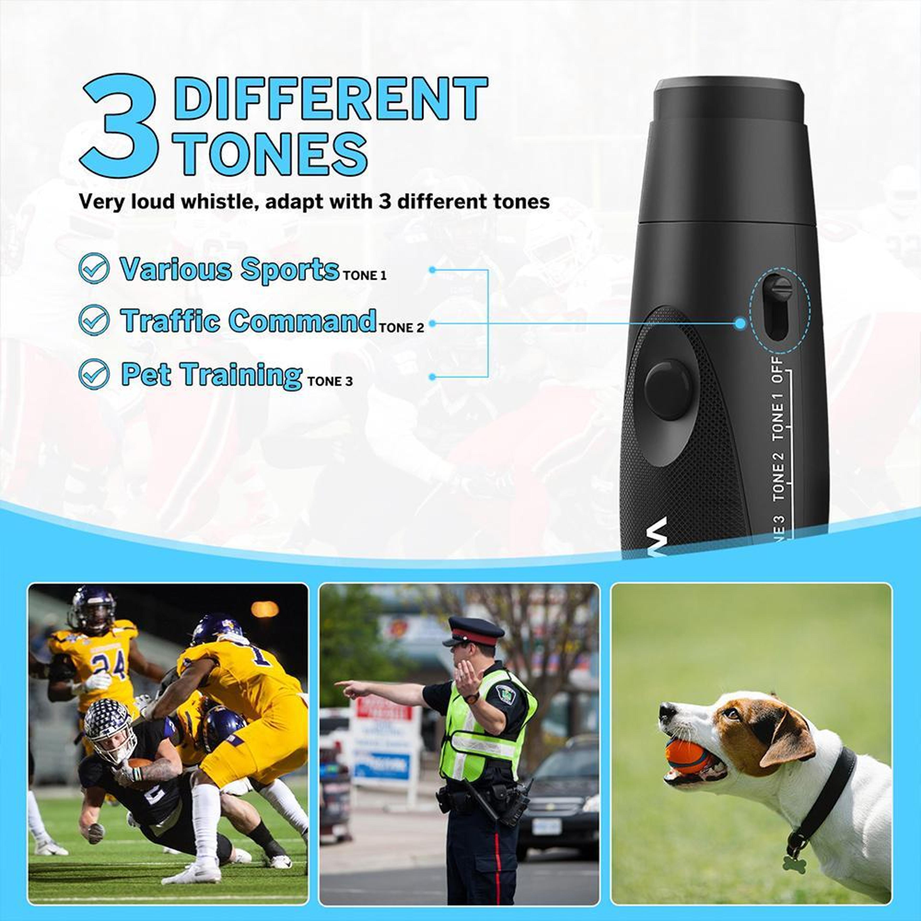 Electronic Push Button Whistle Loud Durable Portable 2