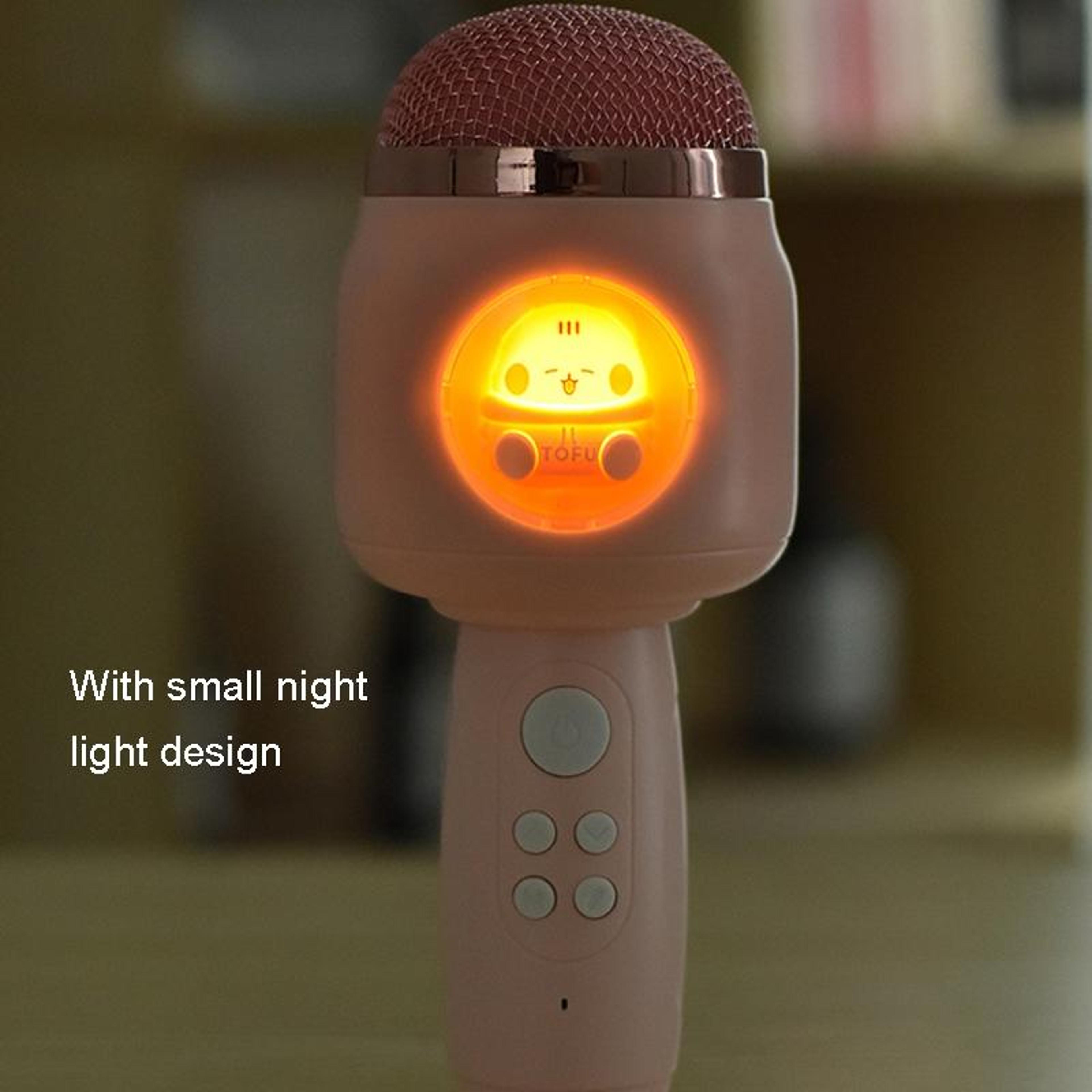 Kids Bluetooth Karaoke Microphone With Speaker Wireless Singing Microphone For Children 7