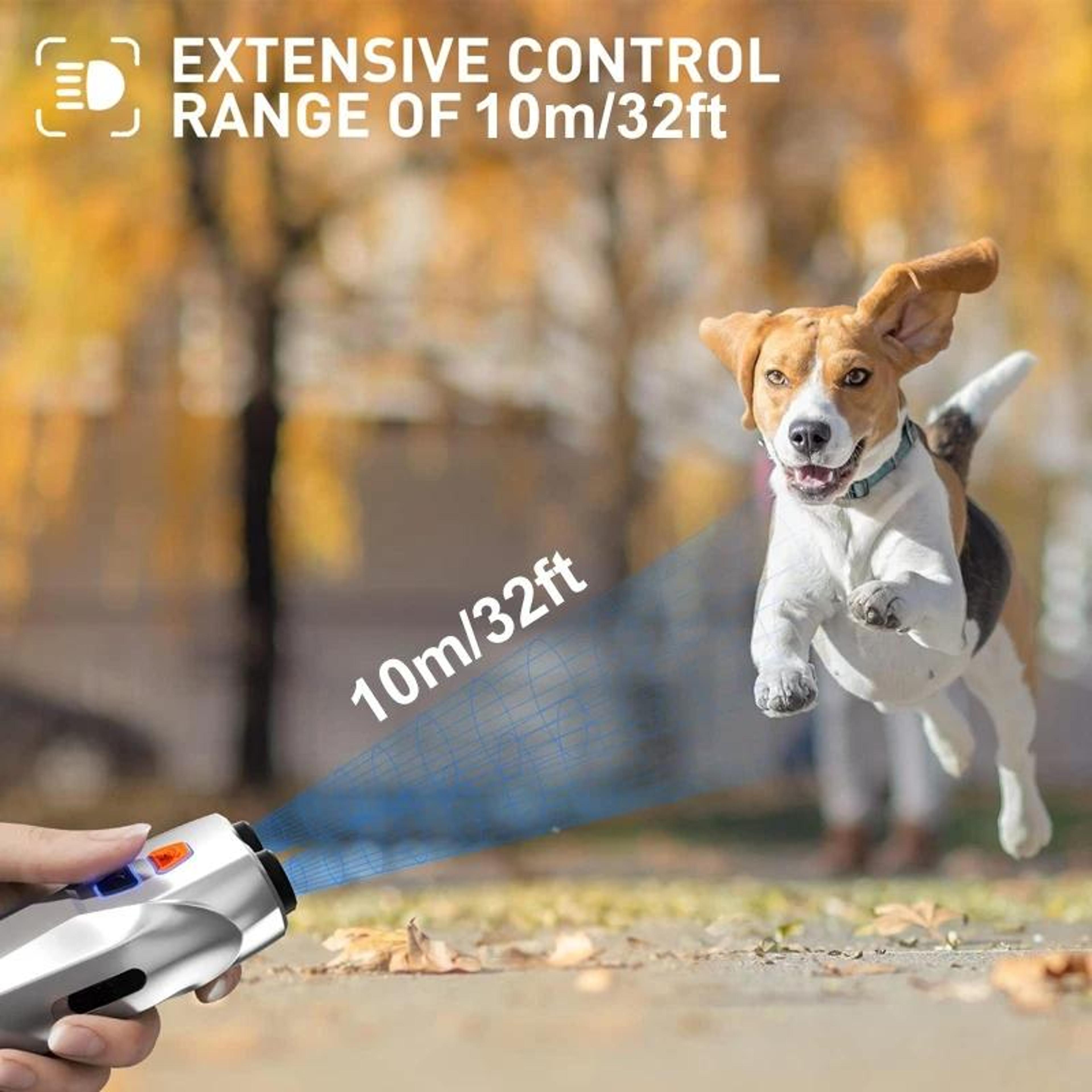 Rechargeable Ultrasonic Dog Training  Bark Control Handheld Repeller 2