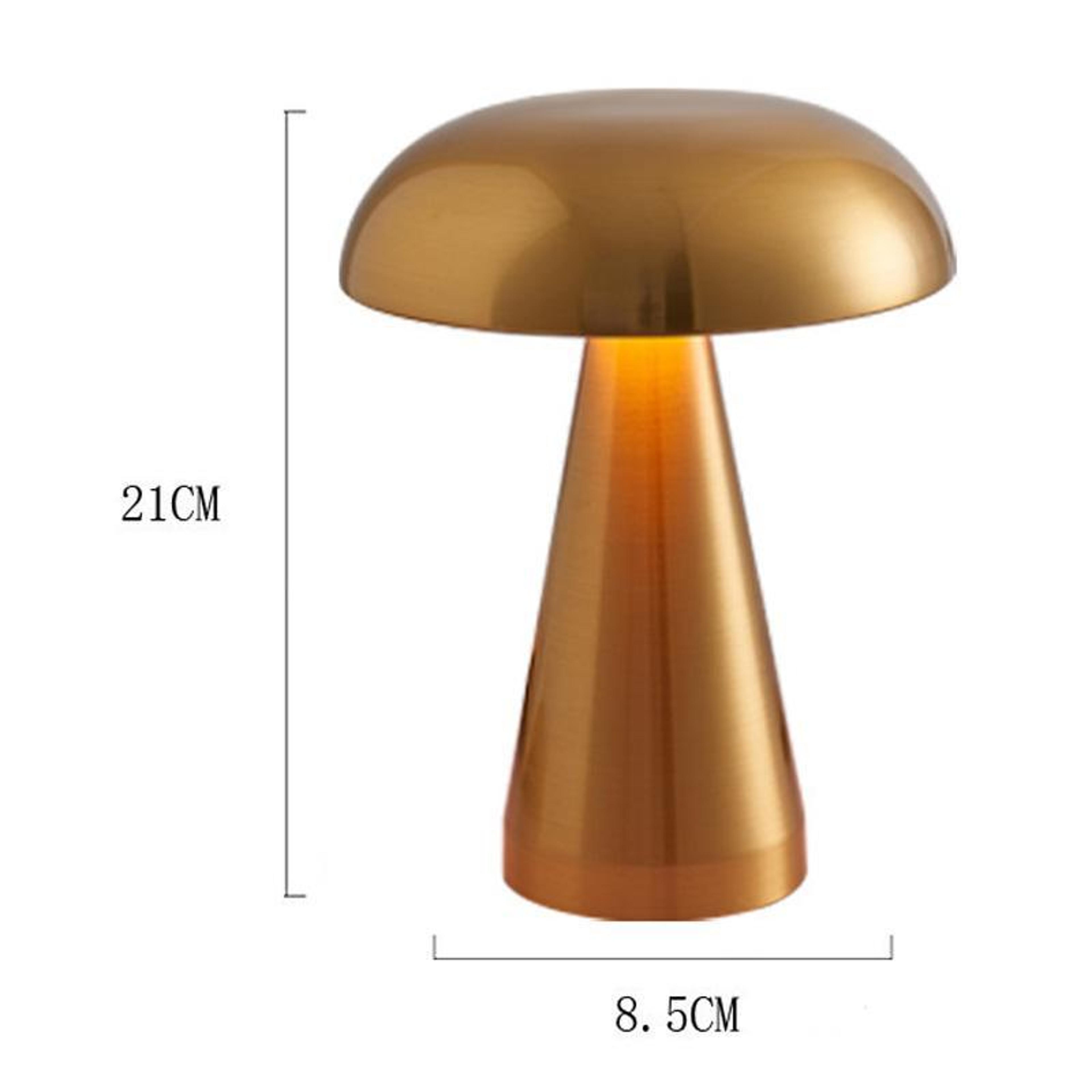 Rechargeable Mushroom Table Lamp Dimmable Bedside  Bar Light 7