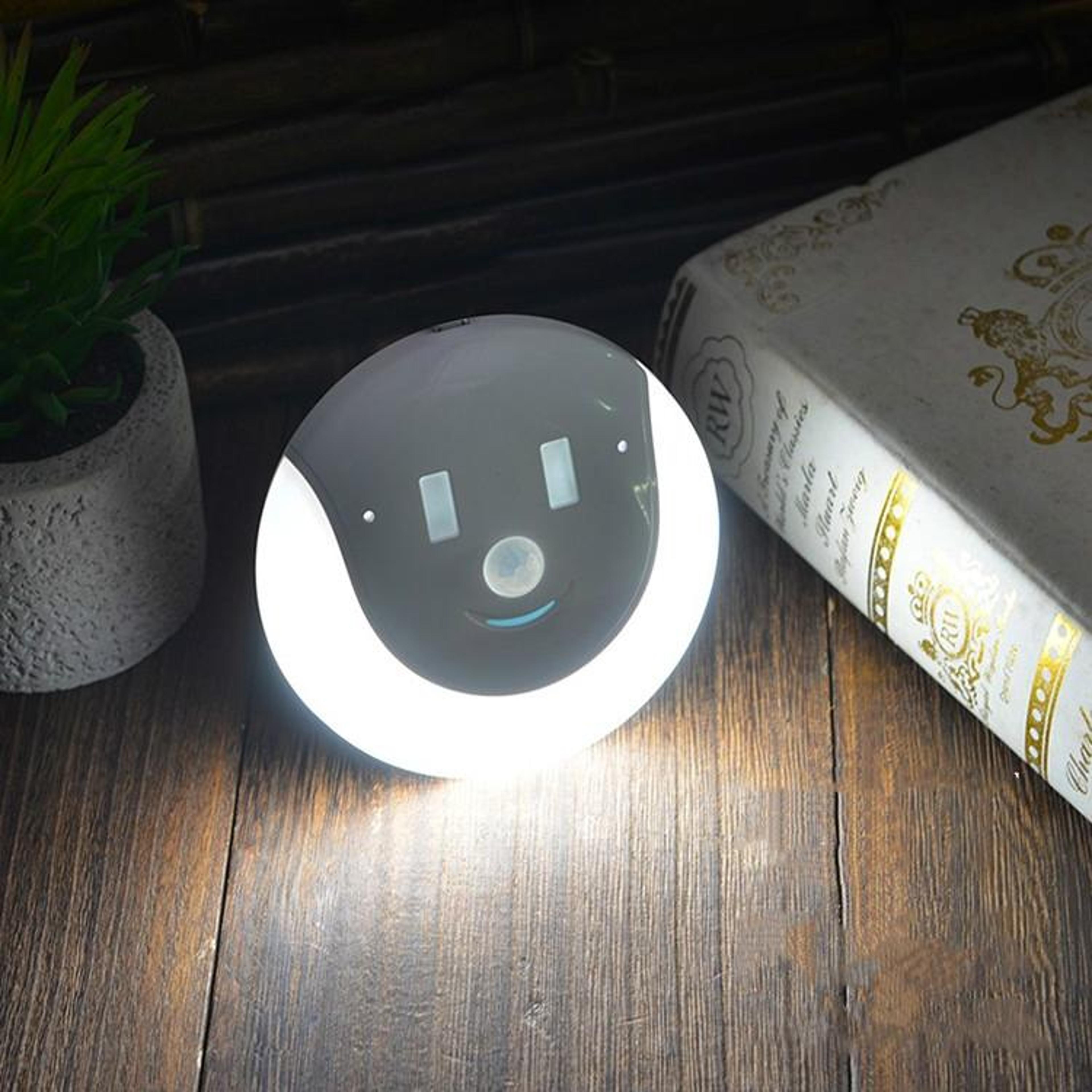 USB Rechargeable Motion Sensor Night Light Magnetic Smile Design 9
