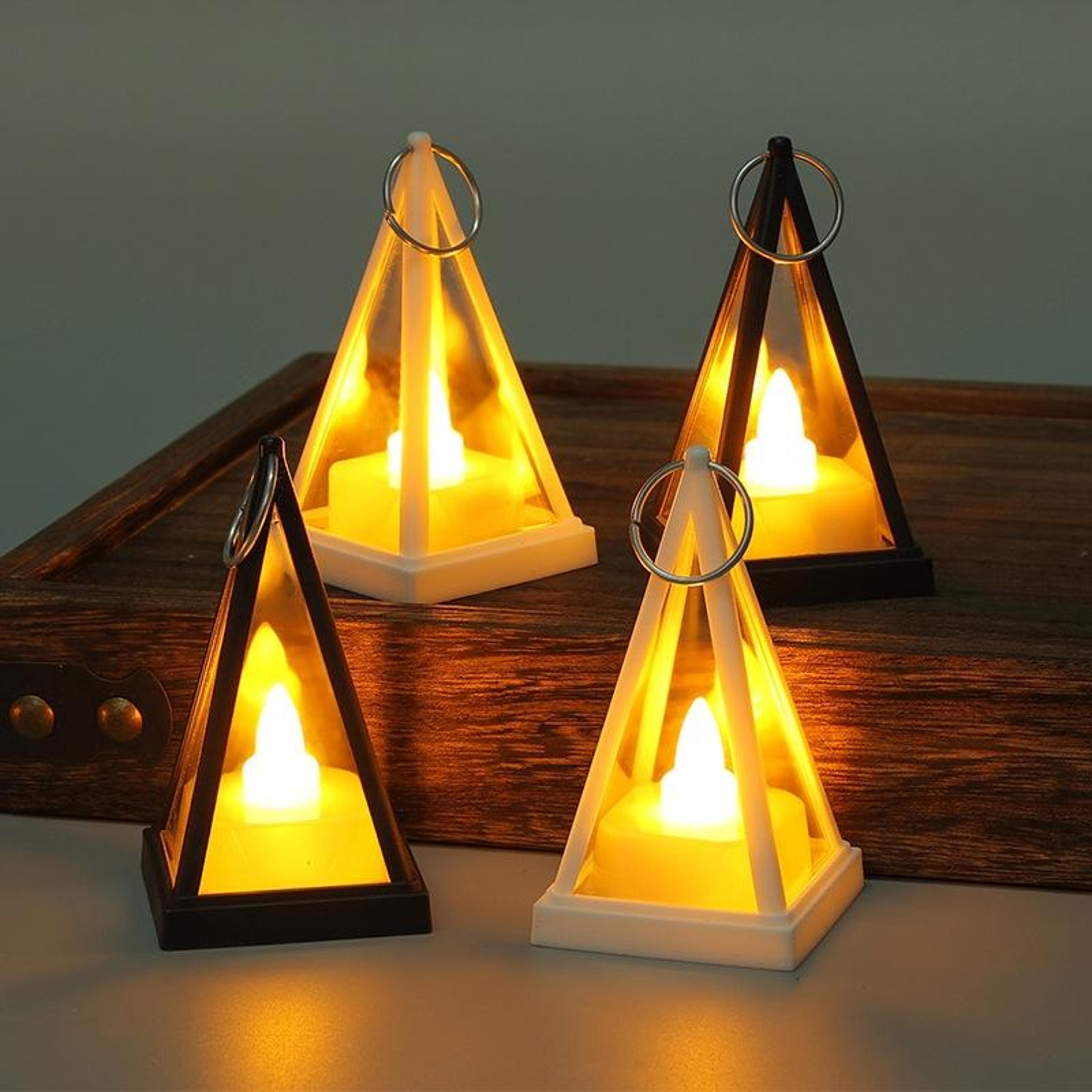 Ambient Triangle LED Party  Flameless Candle Lights Pyramid Lamps 3