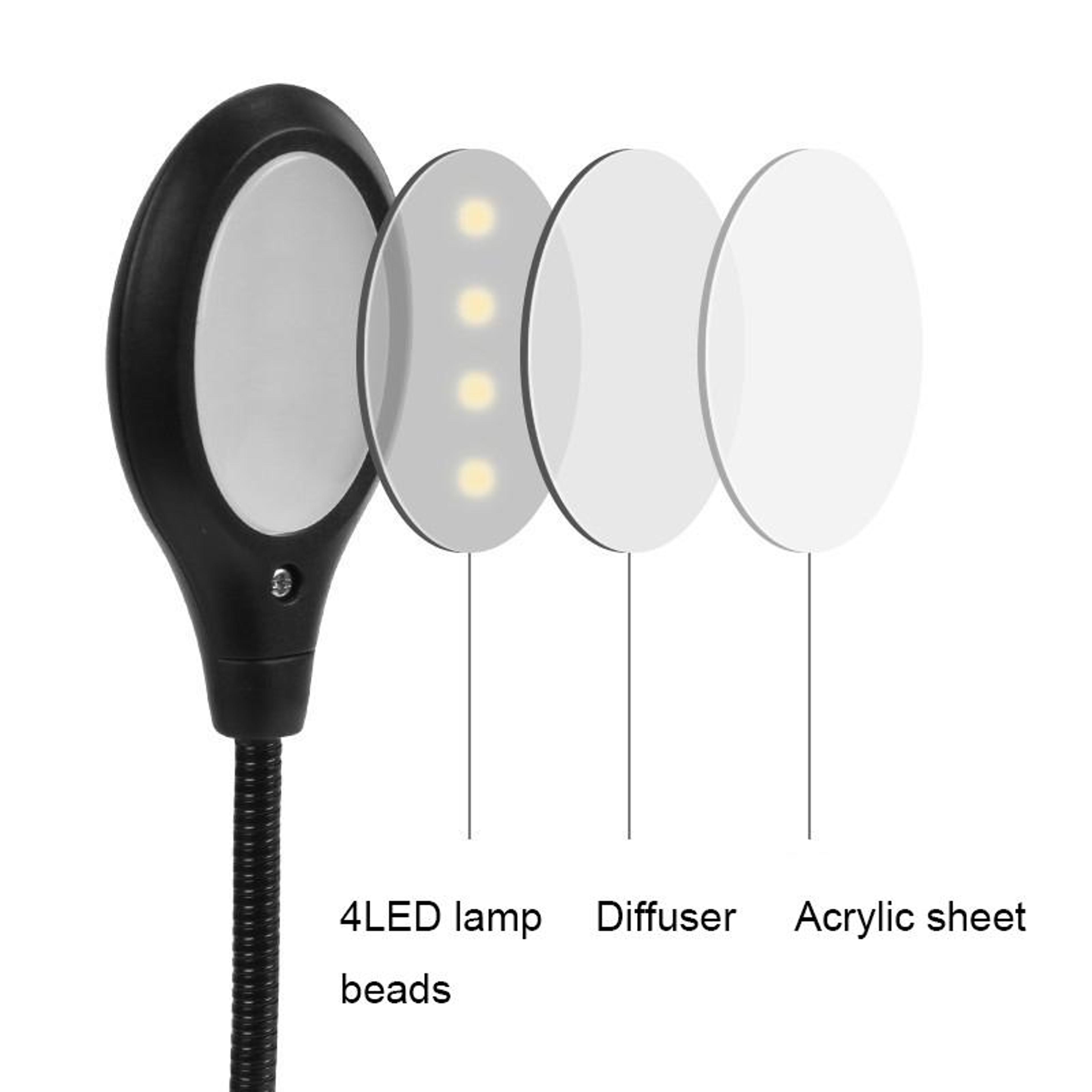 Premium Double Pole LED Music Stand Light With USB  Battery Power 2