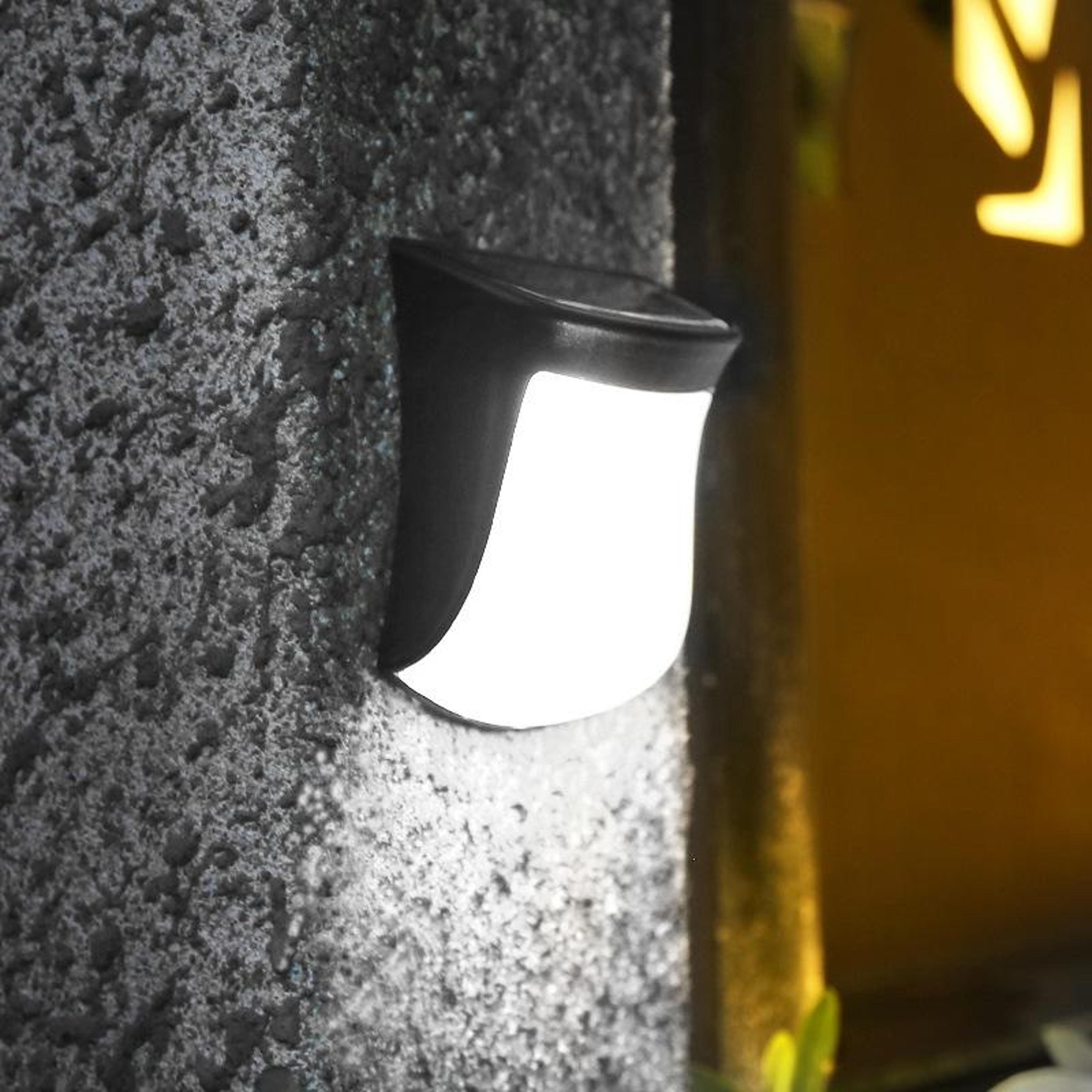 solar doll wall light outdoor garden fence decoration, waterproof solar lamp